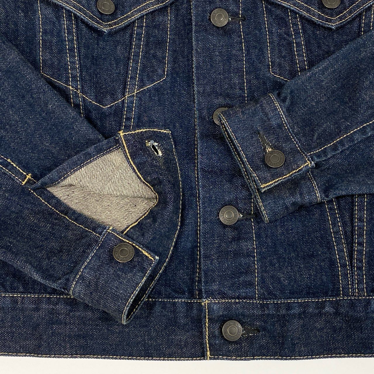 39L15 【美品】LEVIS リーバイス 90's デニムジャケット Gジャン アウター 71557-02 36サイズ インディゴ コットン100％ メンズo07t