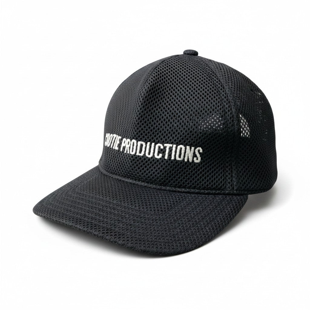 g8 COOTIE PRODUCTIONS クーティー プロダクションズ Puff Mesh 5 Panel Cap メッシュ5パネルキャップ 帽子 日本製 ブラック メンズ 男性用