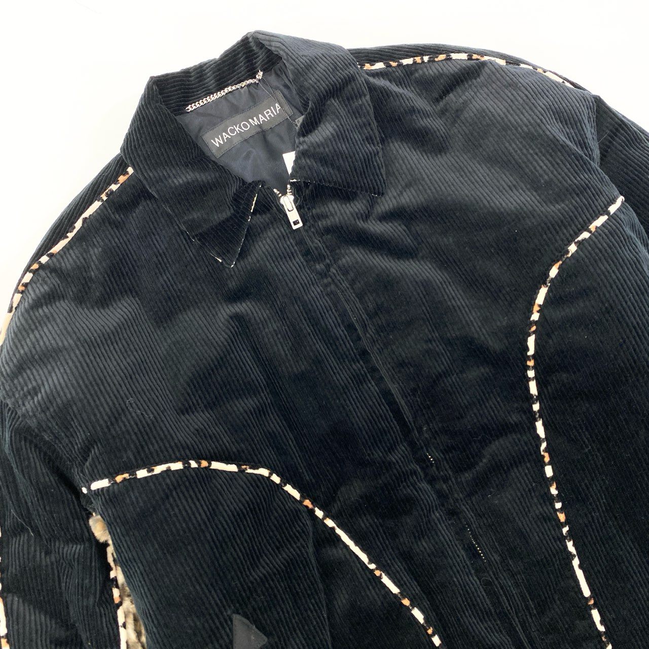 10k11 《未使用保管品》 WACKOMARIA ワコマリア 24AW Corduroy Western Jacket コーデュロイ ブルゾン サイズS ブラック メンズ アウターk02i
