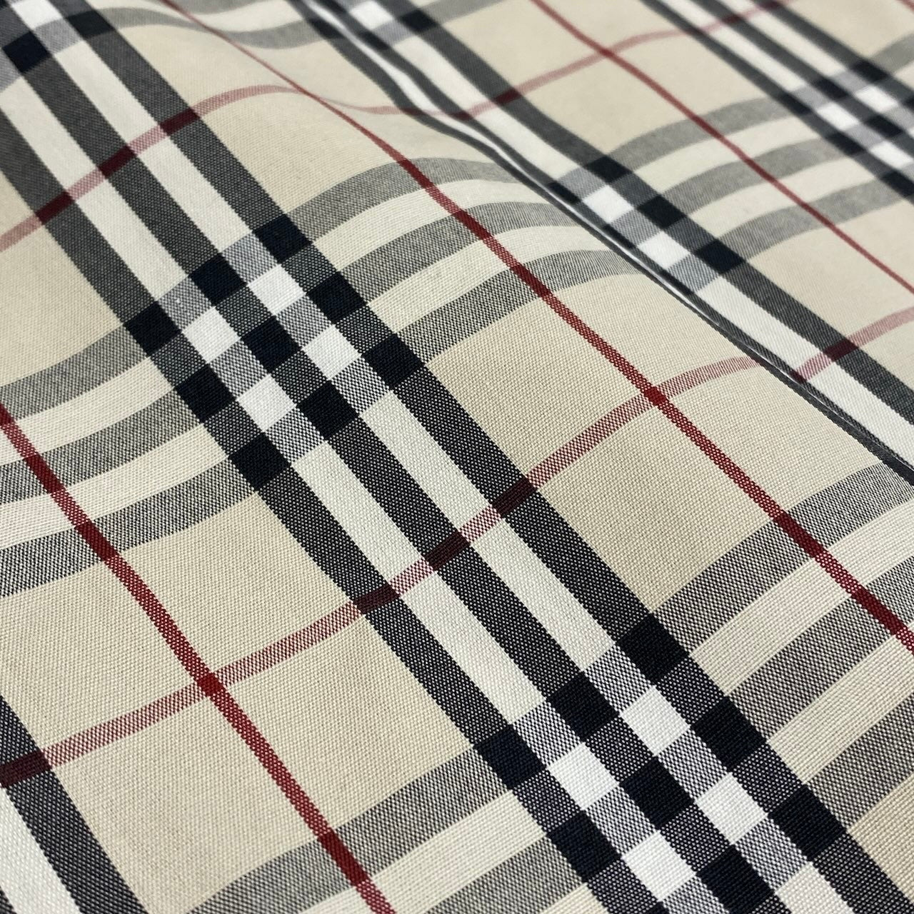 Ic27 BURBERRY バーバリー ノバチェックシャツ 半袖シャツ コットンシャツ トップス LLサイズ ベージュ コットン100％ メンズ 男性用u02t