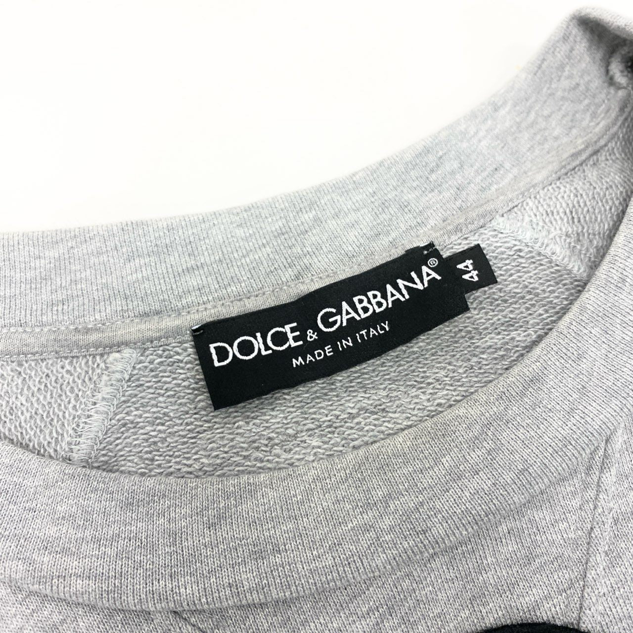 10k11 DOLCE&GABBANA ドルチェ＆ガッバーナ プリント ワッペン オーバーサイズ スウェットトレーナー サイズ44 メンズ トップスk02i