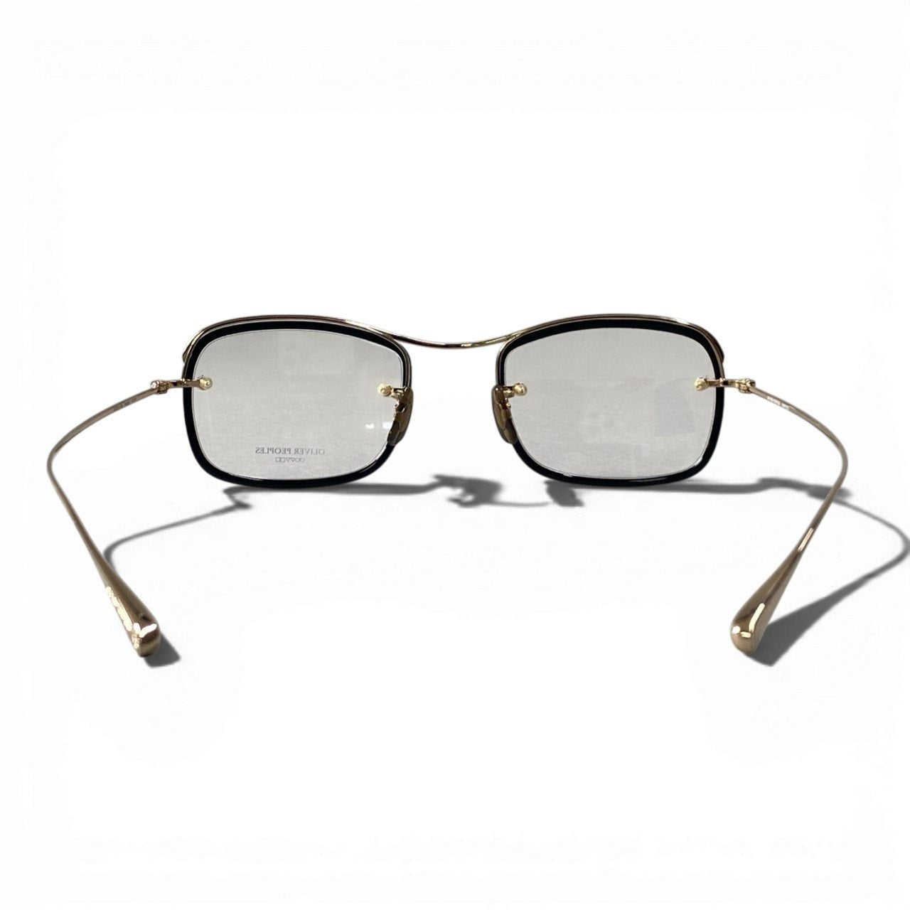 c17 OLIVER PEOPLES オリバーピープルズ Quigly 鯖江製 メガネ アイウェア ブラック/ゴールドk02i