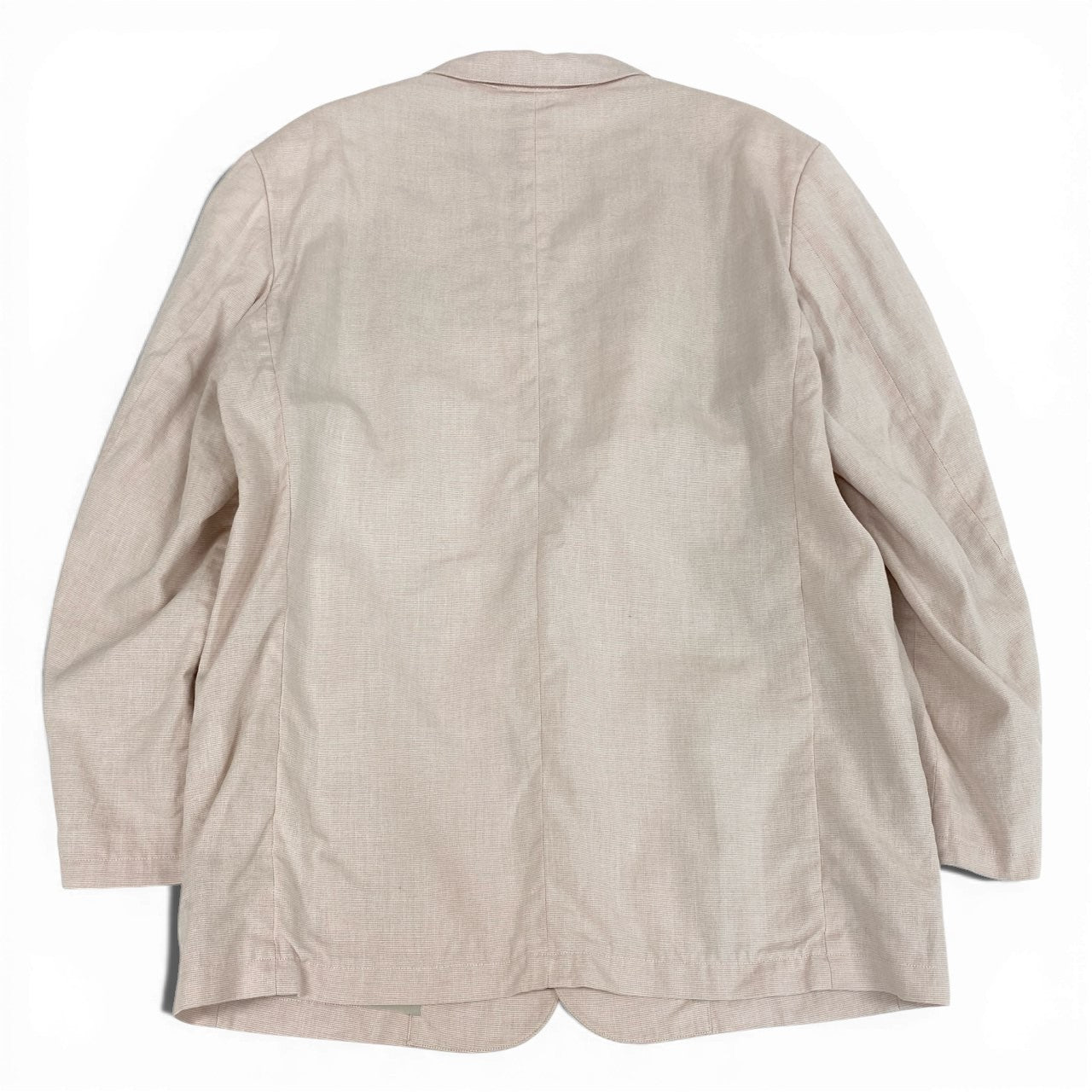 37L22 Papas パパス テーラージャケット サマージャケット 48 ピンク コットンリネン メンズ 紳士服u02t