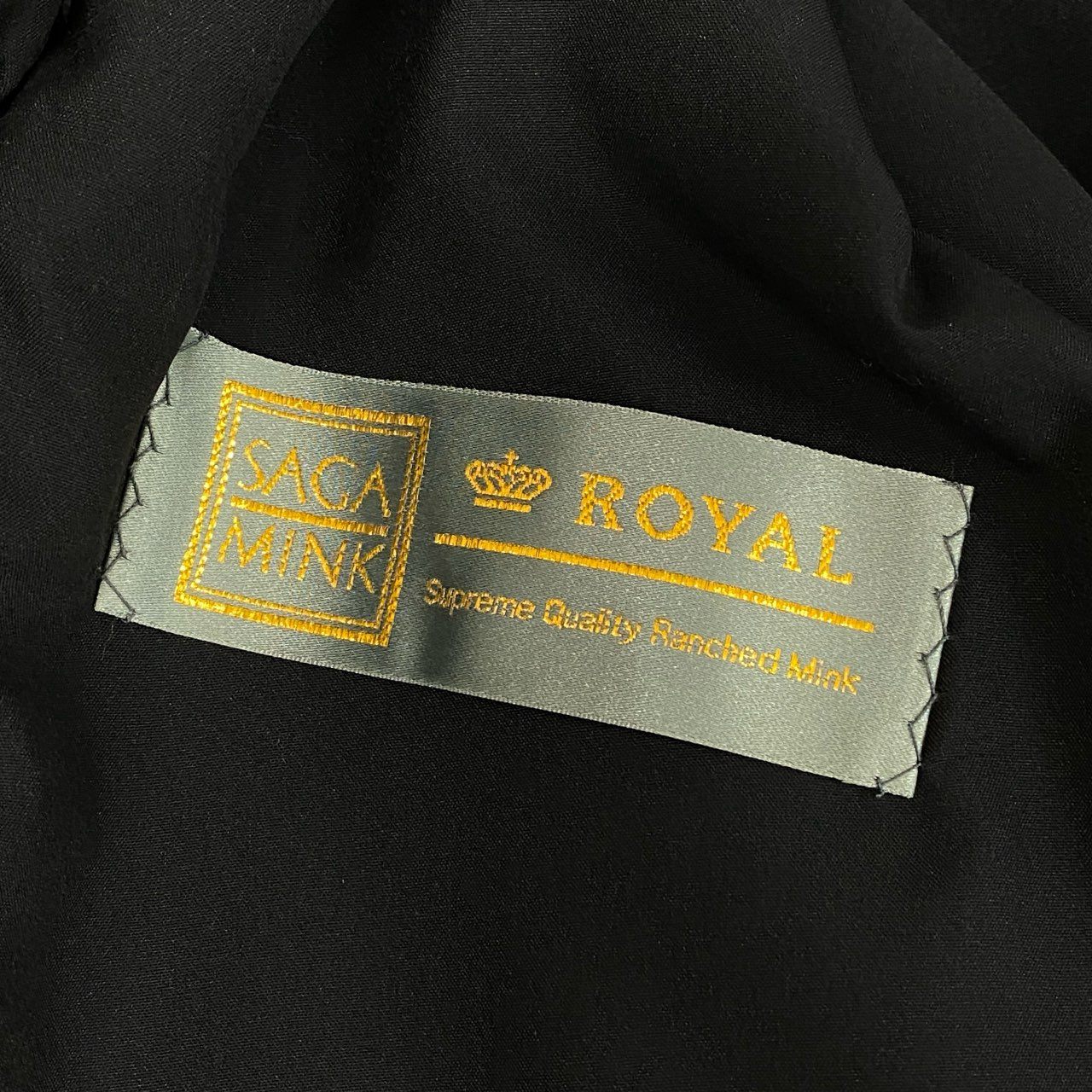 27L1 VALENTINO ヴァレンティノ SAGA MINK ROYAL サガミンクロイヤル 金サガ シェアードミンク ロングコート サイズF ダークグレー 最高級本毛皮 FUR COATt18r