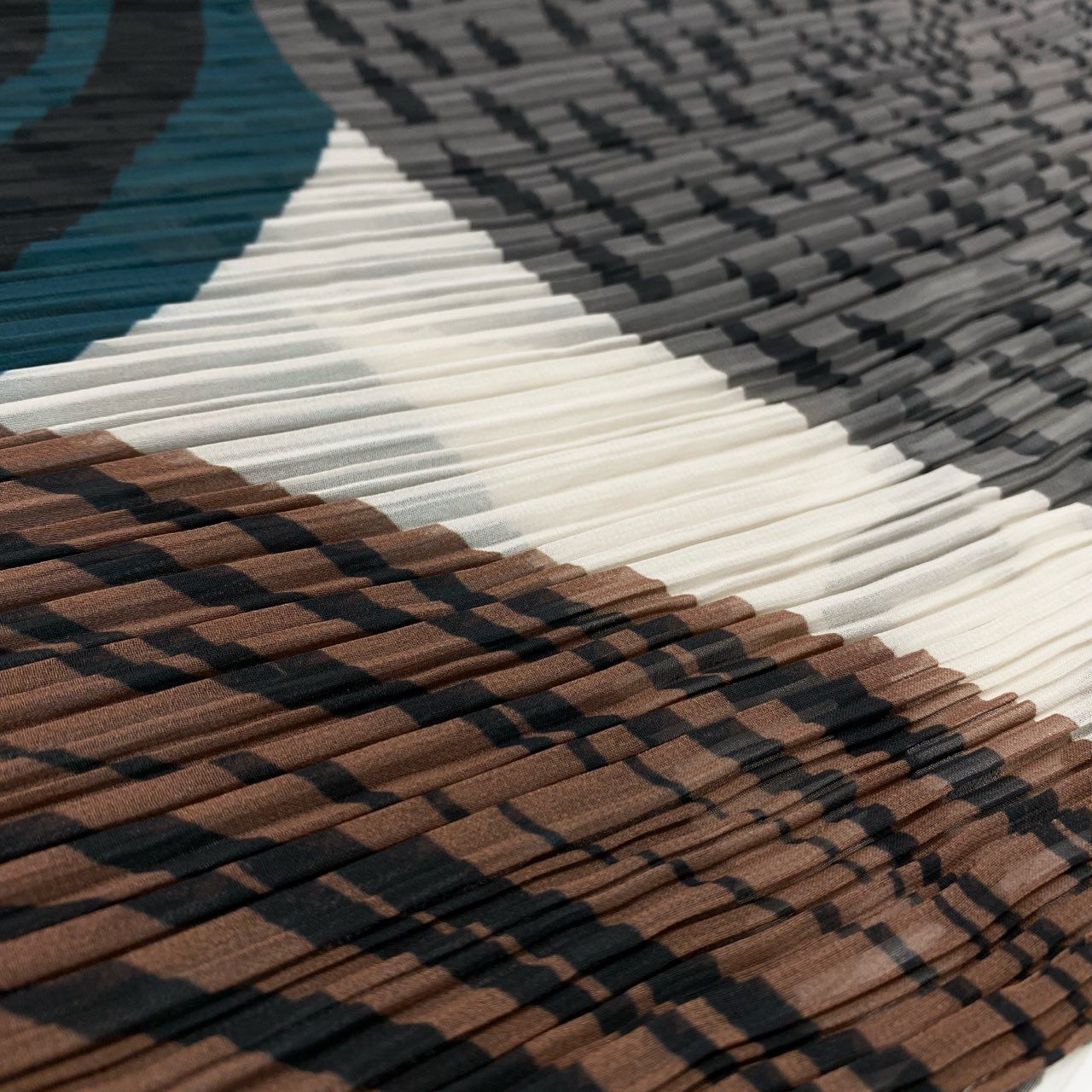 36a7 【美品】 PLEATS PLEASE プリーツプリーズ イッセイミヤケ ポンチョ 変形デザイン スカーフ プリーツ PP74-AD231 マルチカラー レディース 女性用k02i