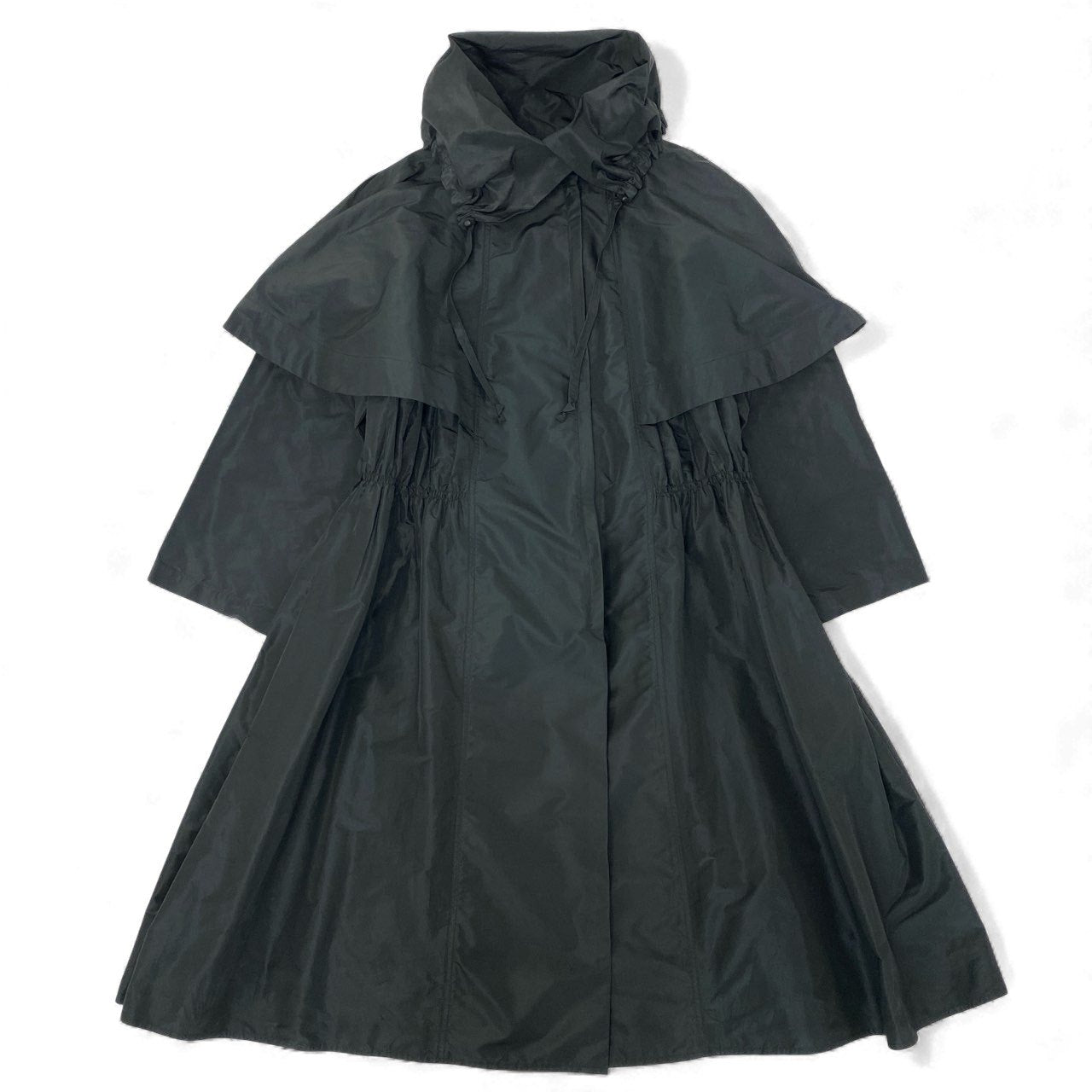 28k29 TOKUKO 1er VOL トクコプルミエヴォル フルジップ ロングコート ロングスリーブ 袖取り外し可○ 2way ハイネック レディース 女性用 9 ブラック ポリエステル100％u02t