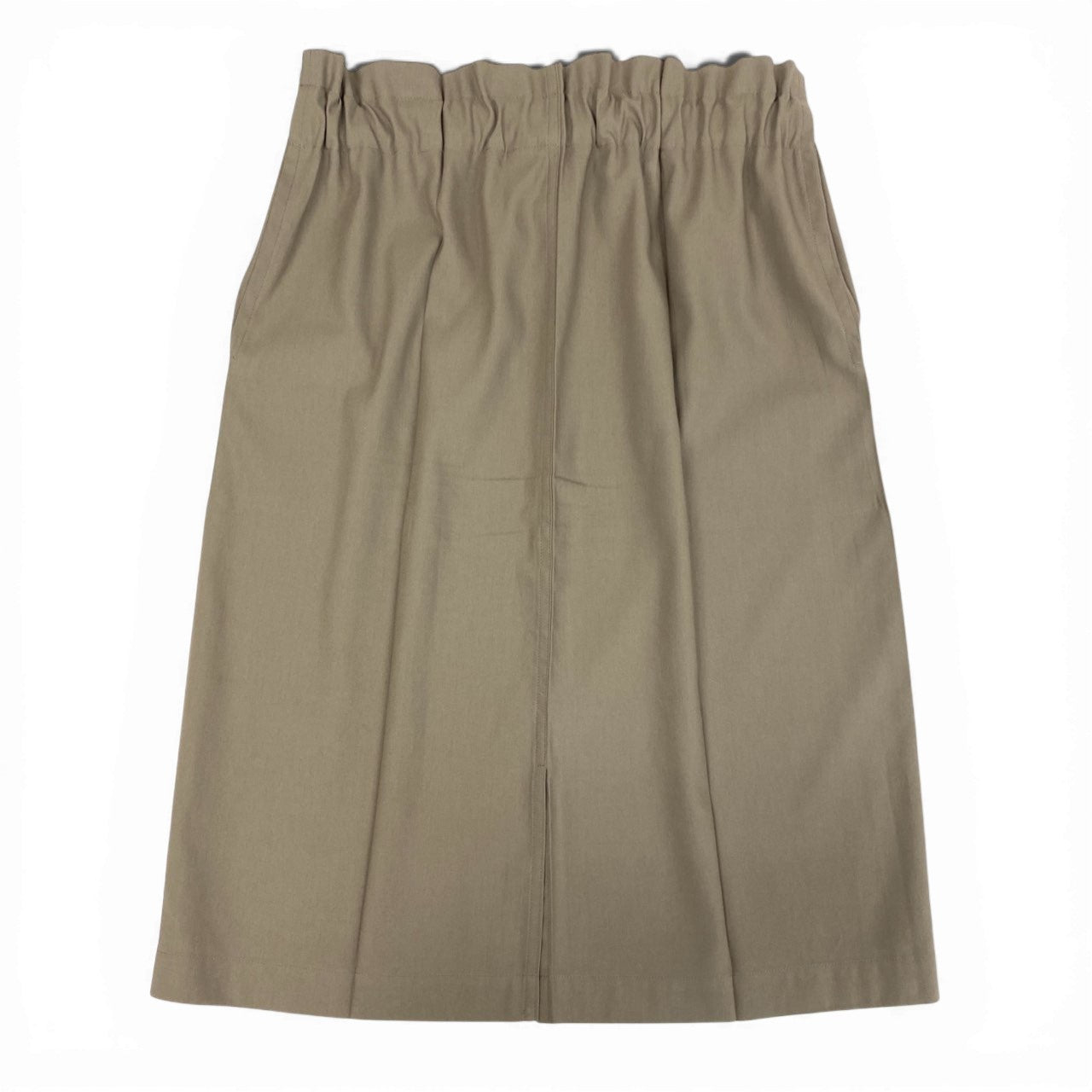 Ac6 ISSEY MIYAKE ME イッセイミヤケ ミー バックルベルト付き スカート フリーサイズ ベージュ レディースk02i