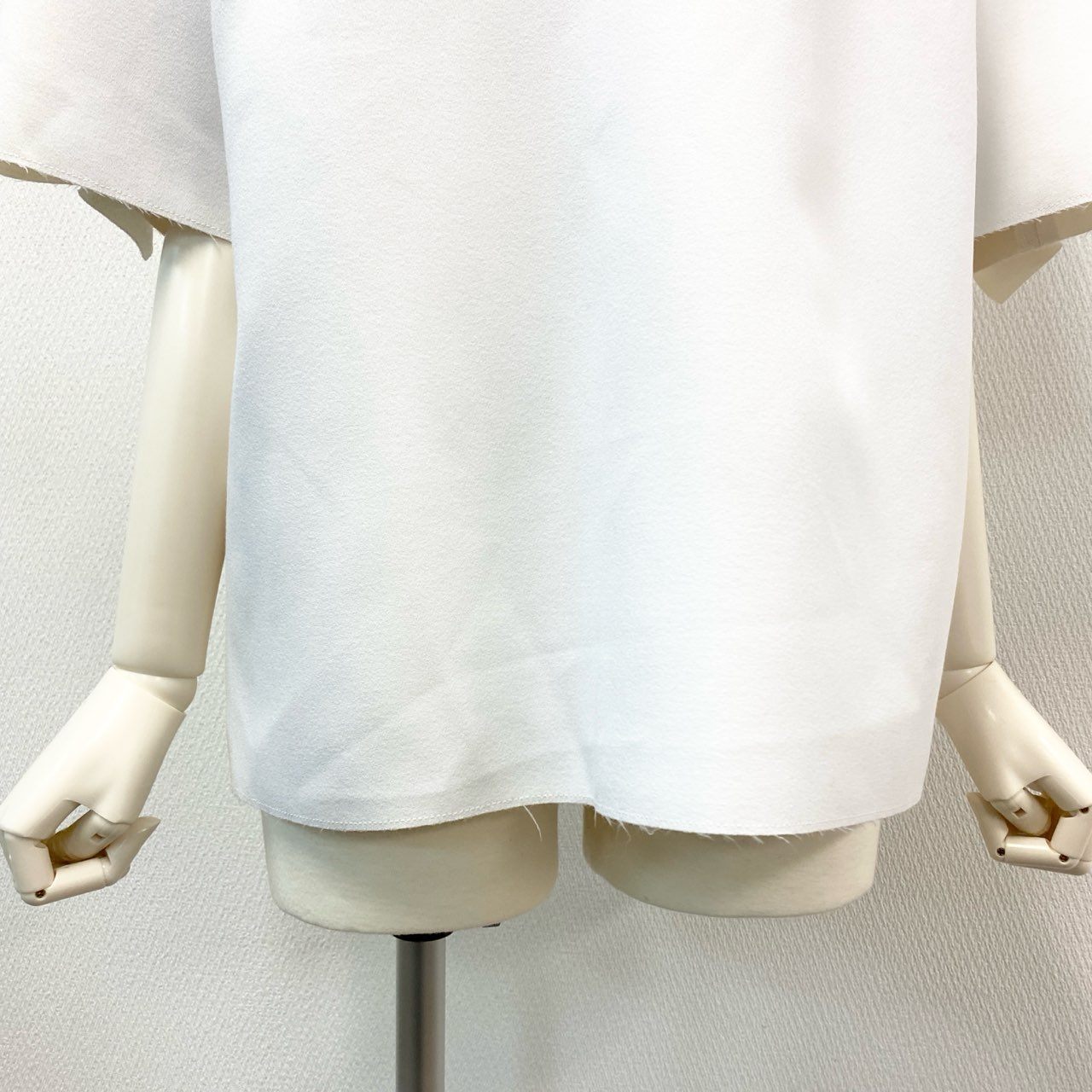 70j15 MSGM エムエスジーエム フリル半袖カットソー ブラウス トップス 2441MDM02 48サイズ ホワイト レディースu02t