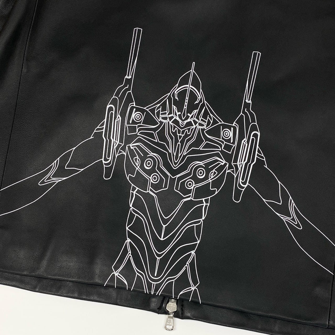 69i24 《未使用品》 TAKEO KIKUCHI タケオキクチ × EVANGELION エヴァンゲリオン ラムレザー シングルライダース ジャケット L ブラック シープスキン NERV 初号機 タグ付きt18r