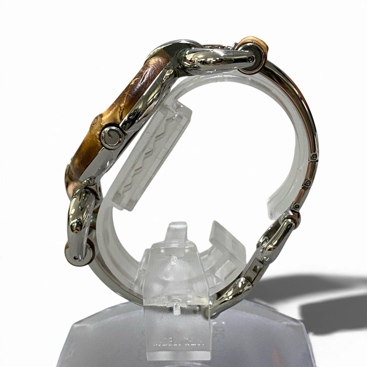 b13【箱有り】稼働品 GUCCI グッチ バンブー 腕時計 2針 ユニセックス bamboo watch 2 hands unisexta1