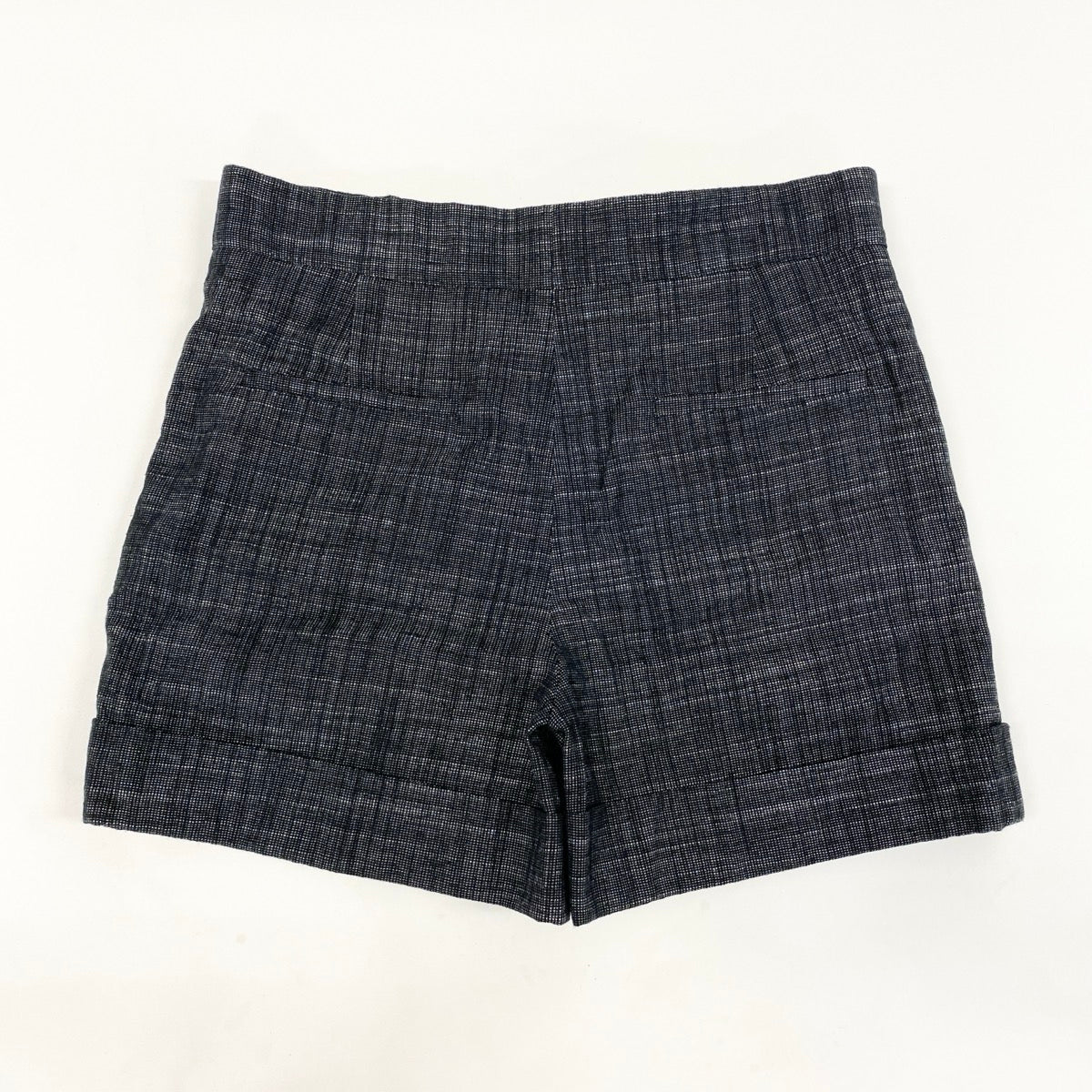 Eg23 【極美品】Christian Dior ショートパンツ コットンリネン イタリア製 021P10A3360 40サイズ ブラック系 レディース 女性用k02i
