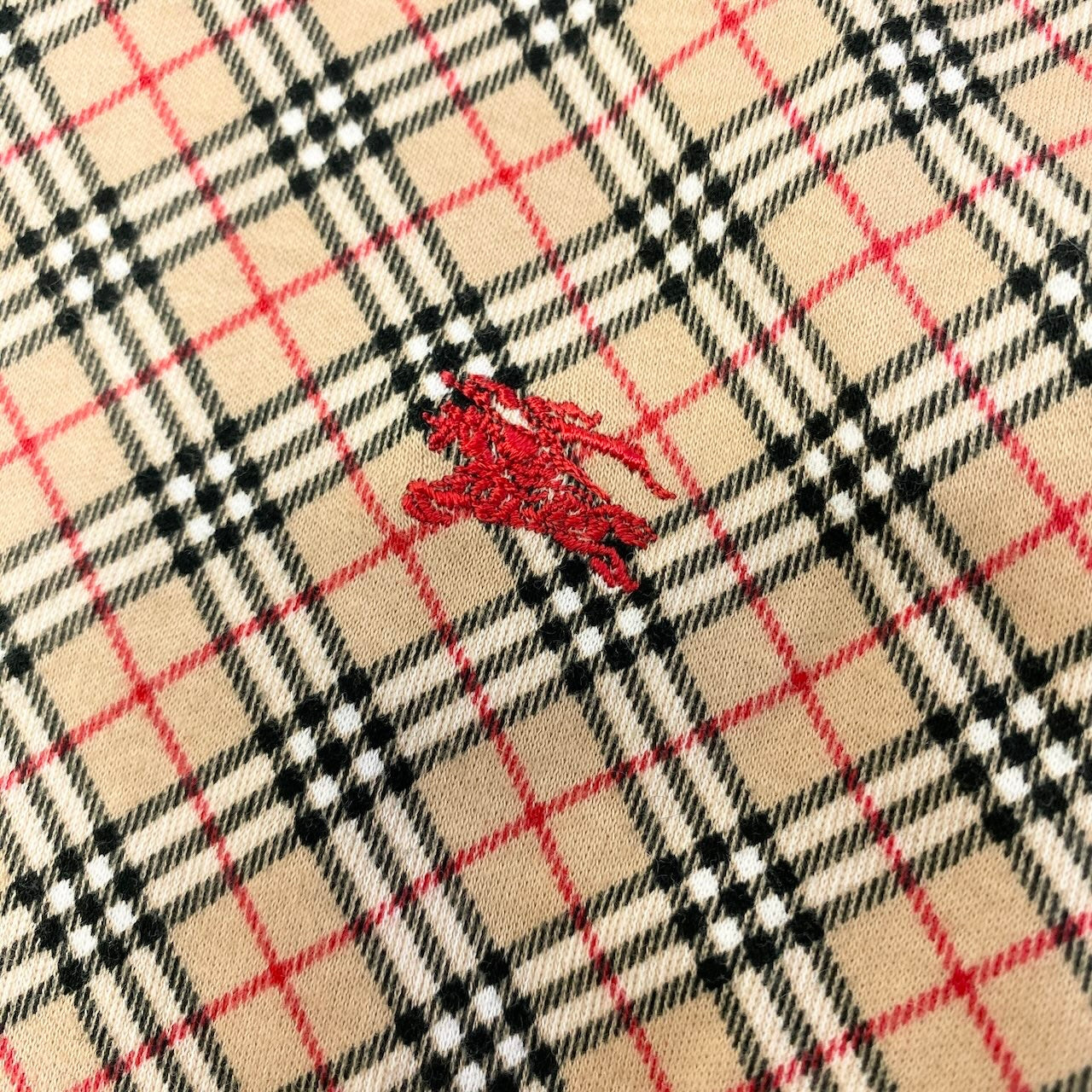 Sd22 BURBERRY バーバリー ロンドン 7分袖Tシャツ カットソー ノバチェック トップス Mサイズ ベージュ系 コットン100％ レディース 女性用u02t