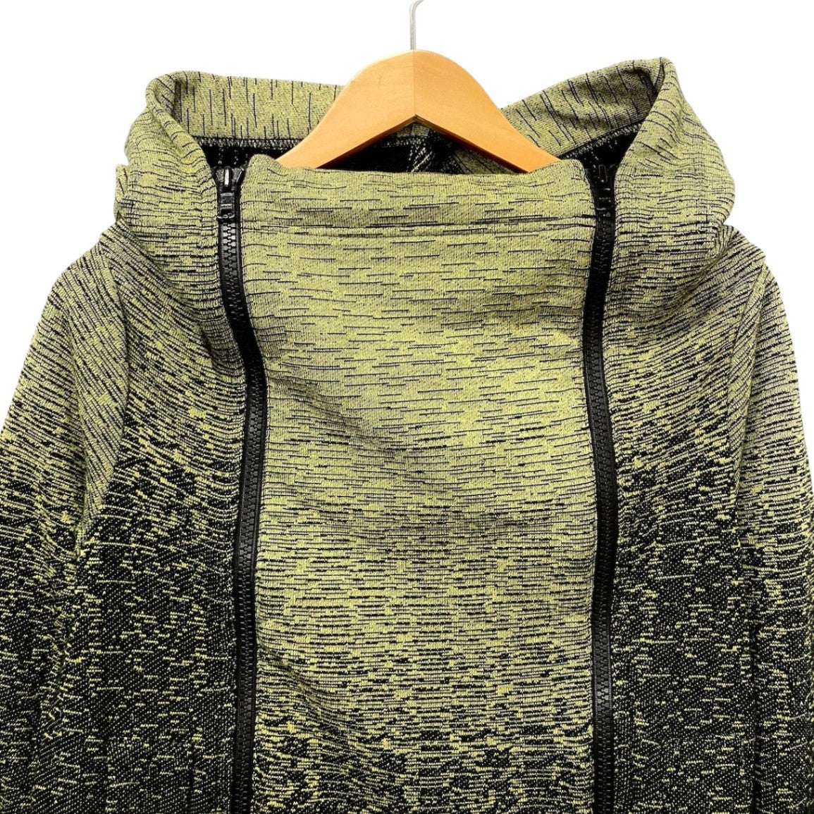 67e14 VivienneWestWood ANGLOMANIA フロントダブルジップパーカー グラデーション ジャケット トップス 84301M 15-01-342015 36サイズ イエロー ブラック コットン100％ レディース 女性用u02t