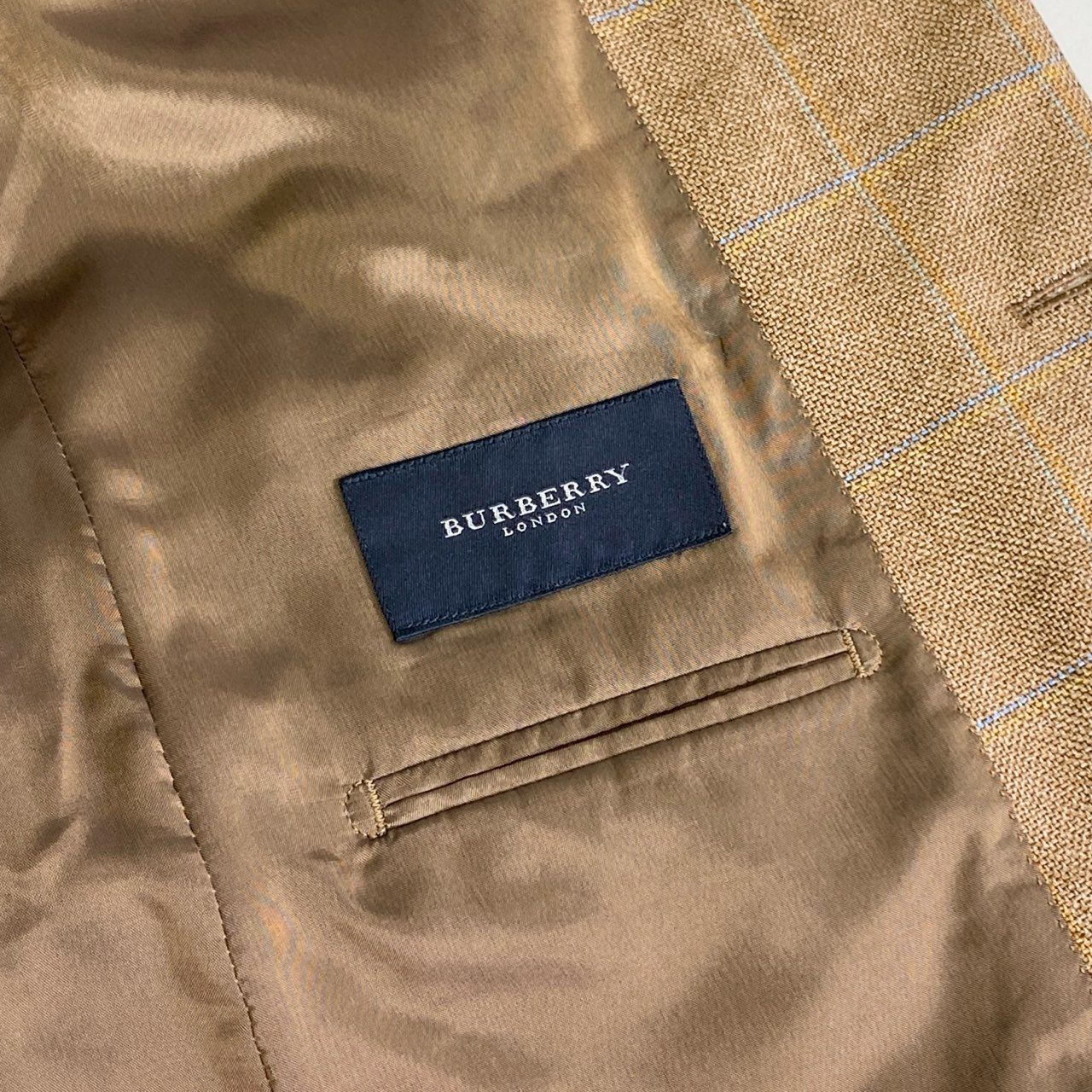 24j31 BURBERRY LONDON バーバリーロンドン ウインドペーン テーラードジャケット 2B サイズ170AB5 ブラウン メンズ 男性用 ジャケット