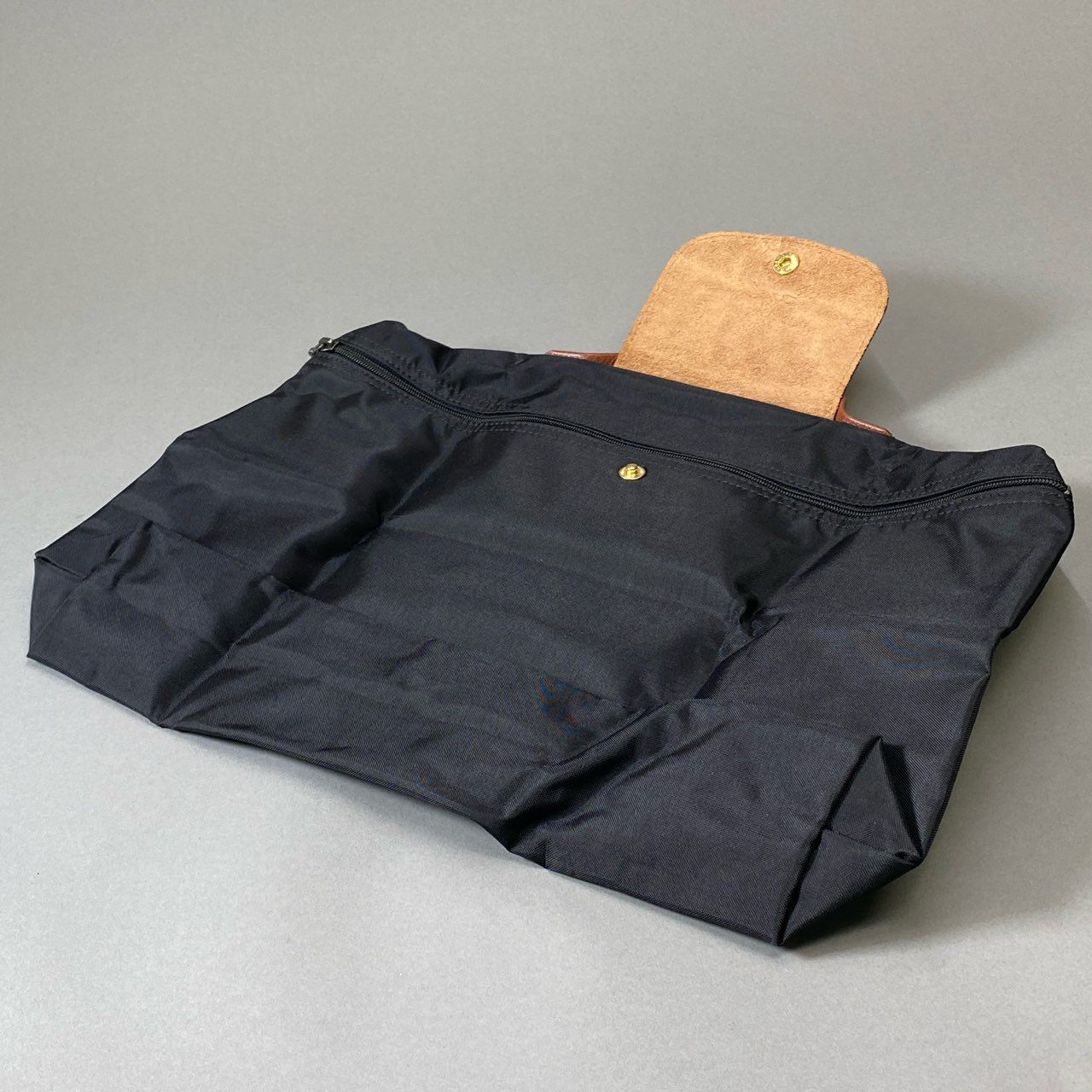 Aj3 《美品》 LONGCHAMP ロンシャン プリアージュ トートバッグ ブラック A4収納可 ワンショルダー 肩掛け 鞄 カバンt18r