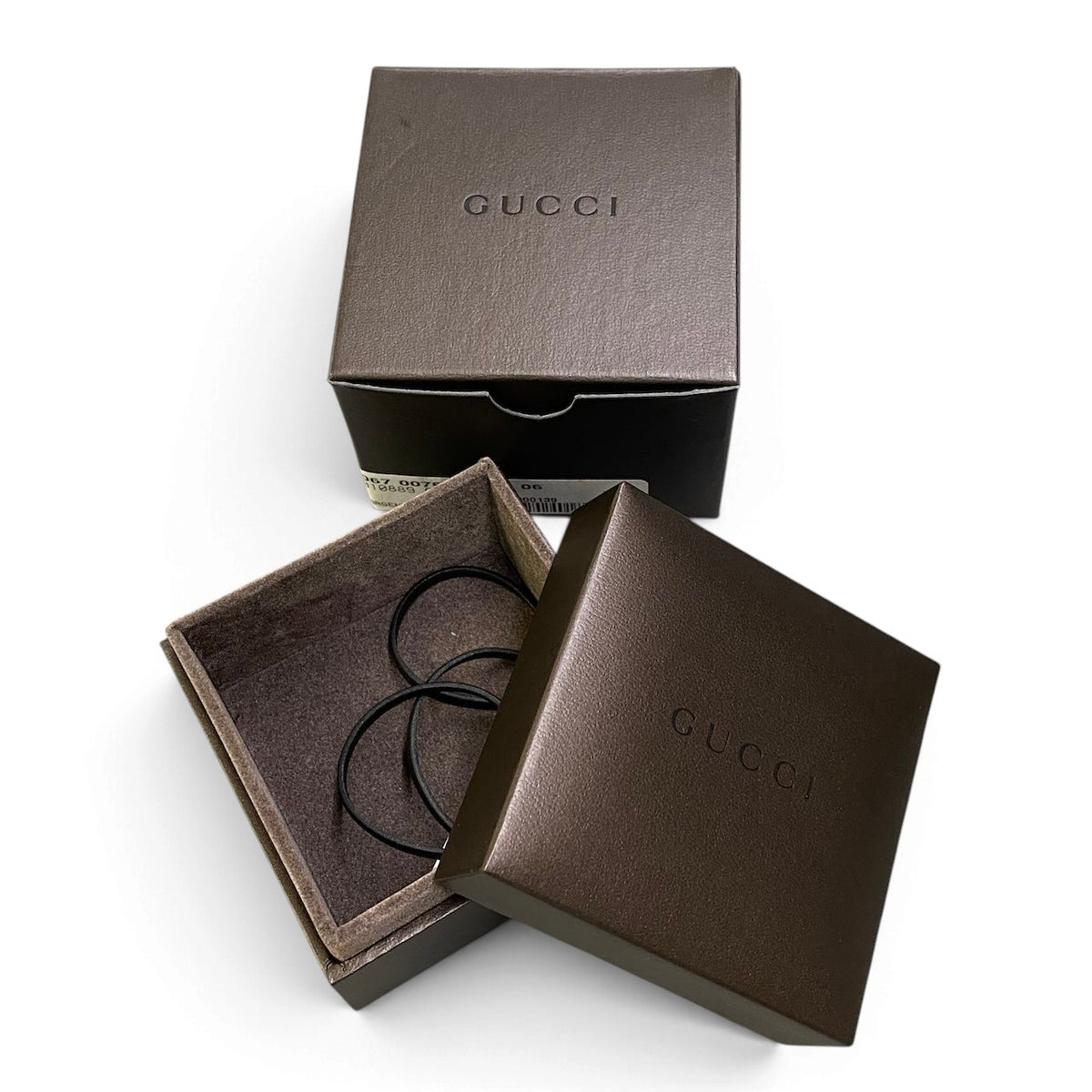 j15 Gucci グッチ 925 シルバープレート チョーカー Sterling Silver Choker Black ブラック ネックレス 箱付t18r