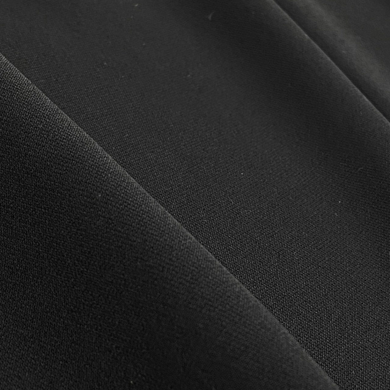 20a14 LEONARD FASHION レオナール 7分袖カットソー トップス カンカン素材  レディース 女性用 サイズ42 ブラックo07t