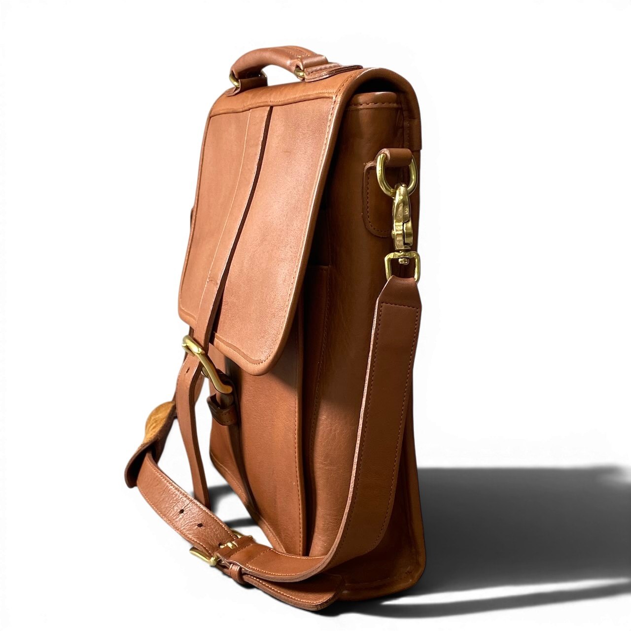 g9 COACH コーチ オールドコーチ ヴィンテージ ショルダーレザーバッグ Old Coach Vintage Shoulder Leather Bag 5280 ブラウンt18r