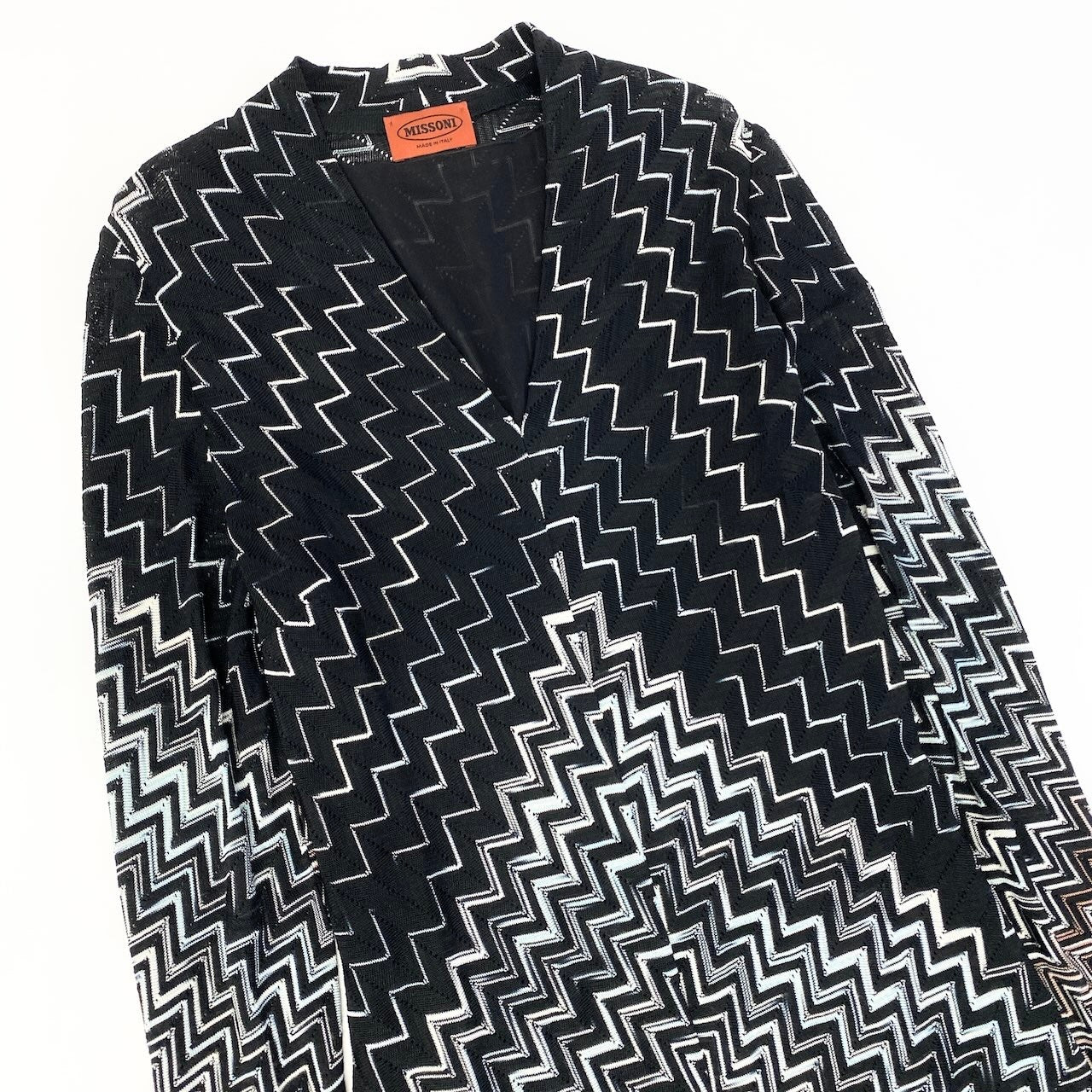 Ee8 MISSONI ミッソーニ シルクライナー ニットワンピース サイズ42 ブラック レディース ニットワンピk02i