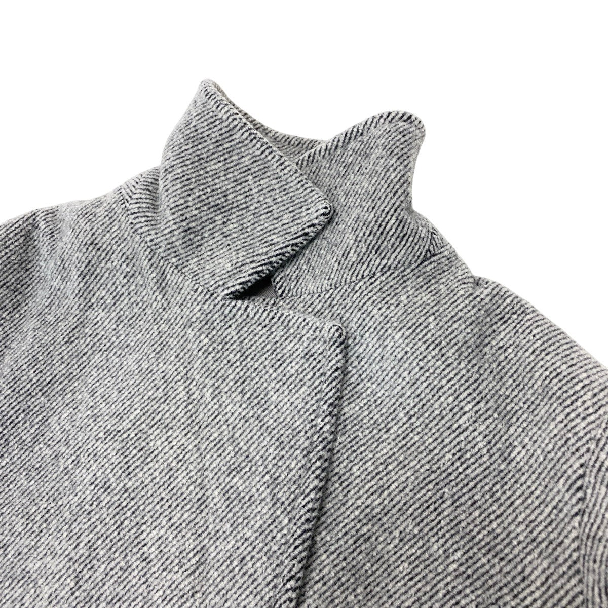 86g15 MaxMara マックスマーラ チェスターコート ロングコート アンゴラ混 ダブルブレスト サイズ40 グレー系 レディース 女性用u02t