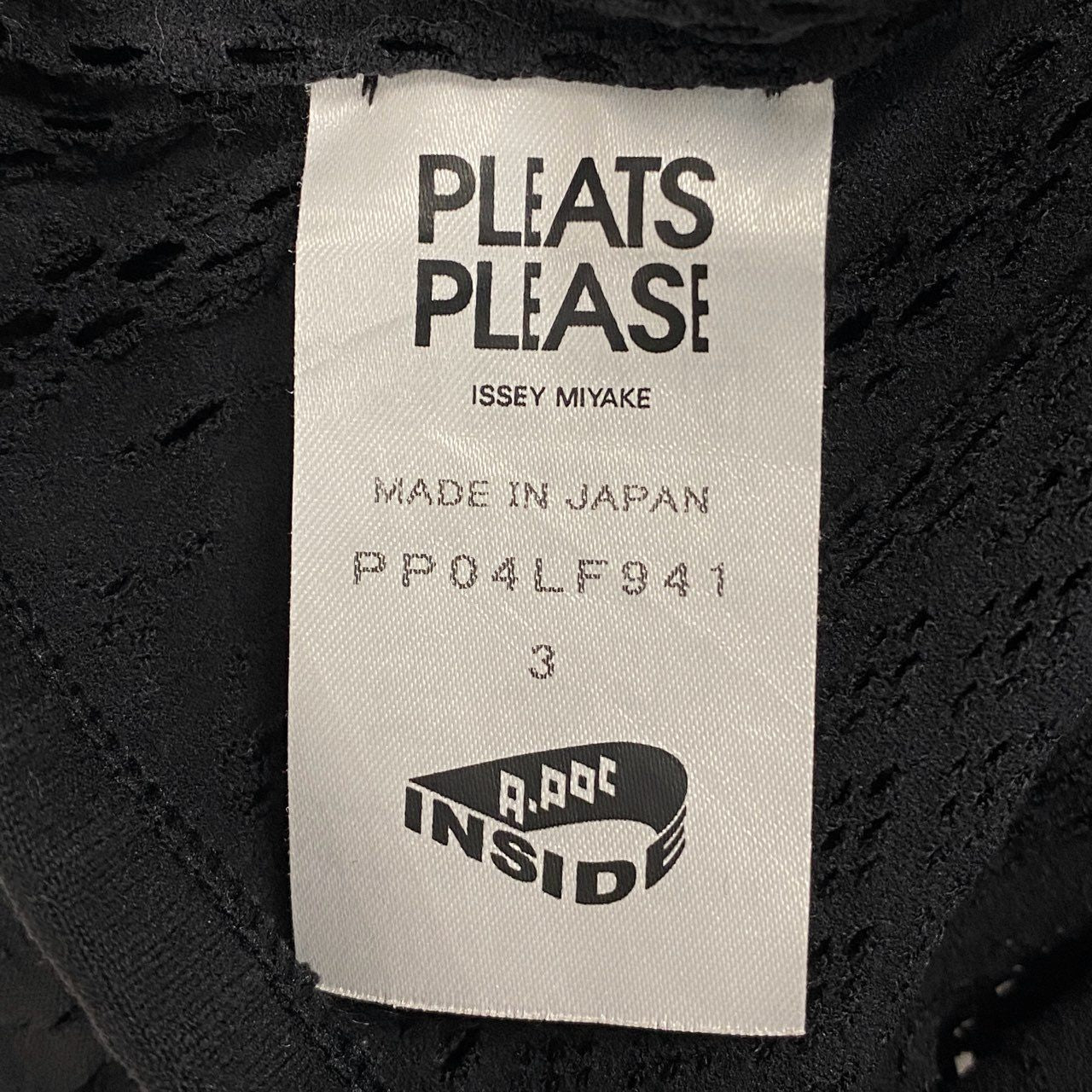 Ac6 PLEATS PLEASE プリーツプリーズ イッセイミヤケ カッティングデザイン レギンスパンツ タイトパンツ サイズ3 ブラック レディース ボトムk02i