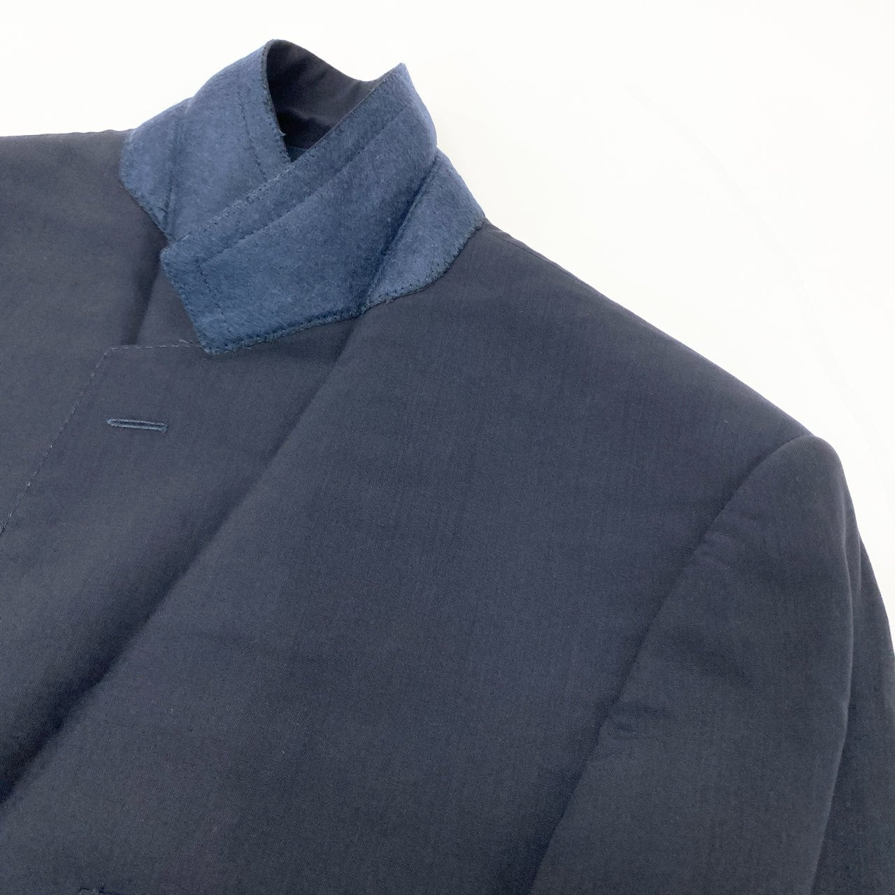 34i18 Ermenegildo Zegna エルメネジルドゼニア セットアップ スーツ ビジネス◎ フォーマル◎ テーラードジャケット パンツ 48 ネイビー ウール メンズk02i