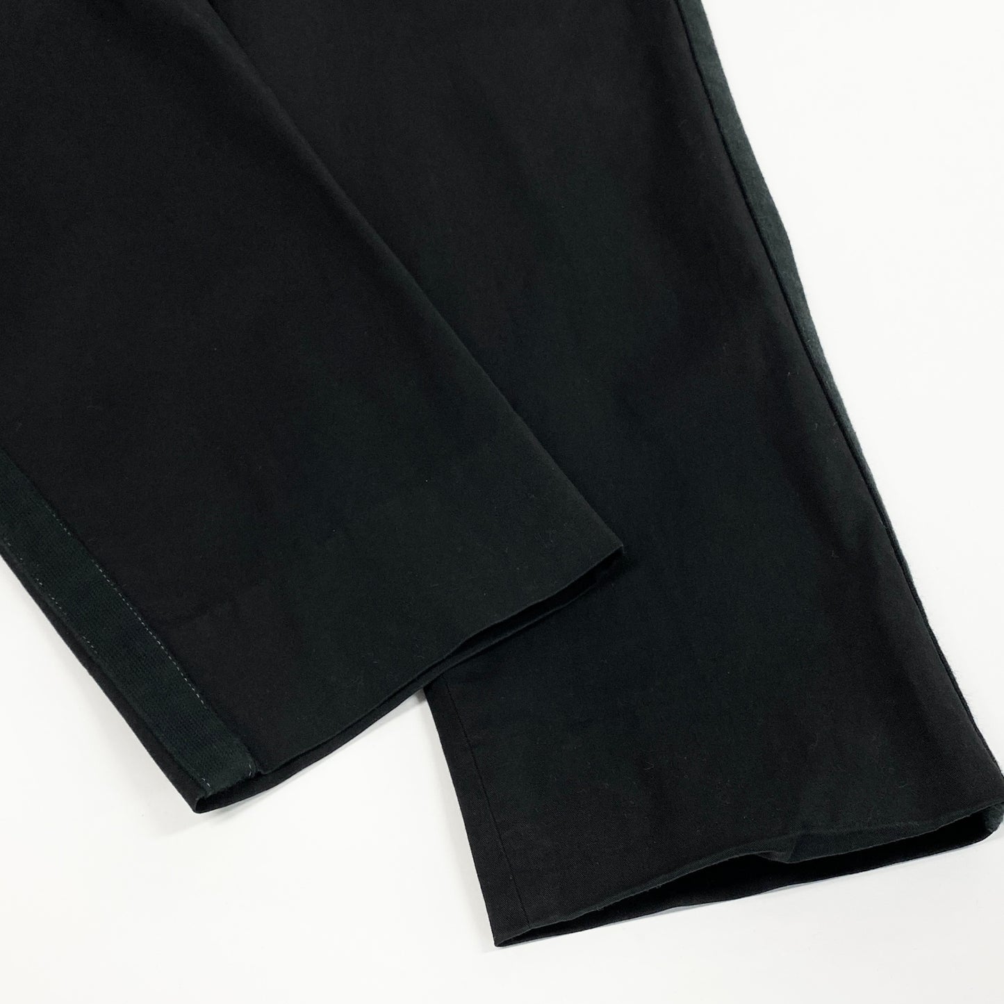 48d16 DOLCE＆GABBANA ドルチェアンドガッバーナ サイドライン スラックスパンツ テーパードパンツ 伸縮ストレッチ ボトムス サイズ54 ブラック メンズ 紳士服u02t