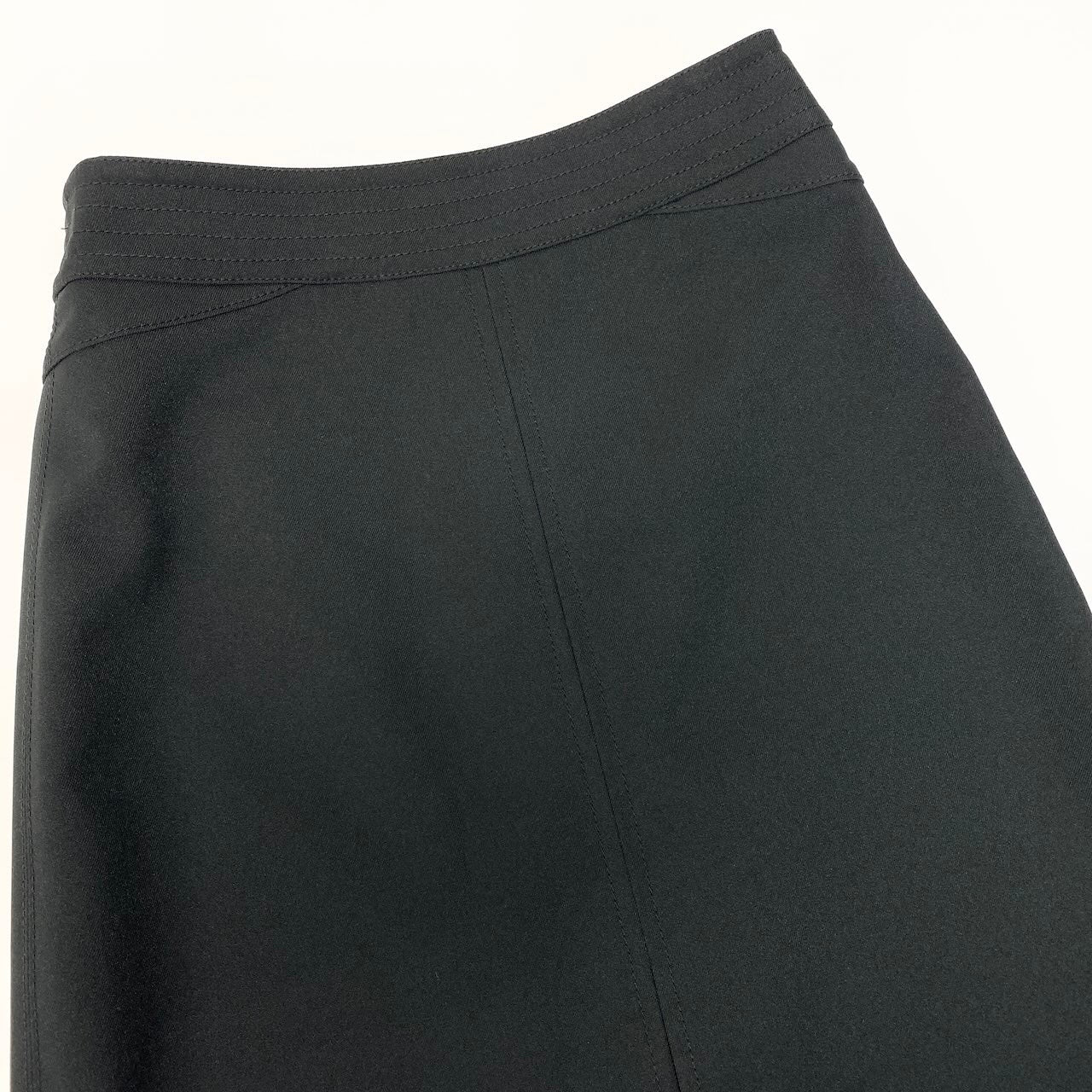 Ic30 《美品》 LOUIS VUITTON ルイヴィトン シルバーラージジップ ショートスカート Silver Large Zip Short Skirt サイズ34 ブラックt18r
