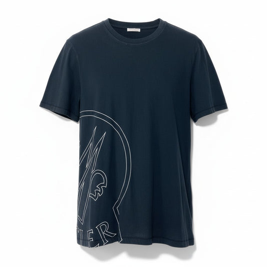 78d9 MONCLER モンクレール MAGLIA T-SHIRT カットソー サイズL ブラック Tシャツ 男性用t18r