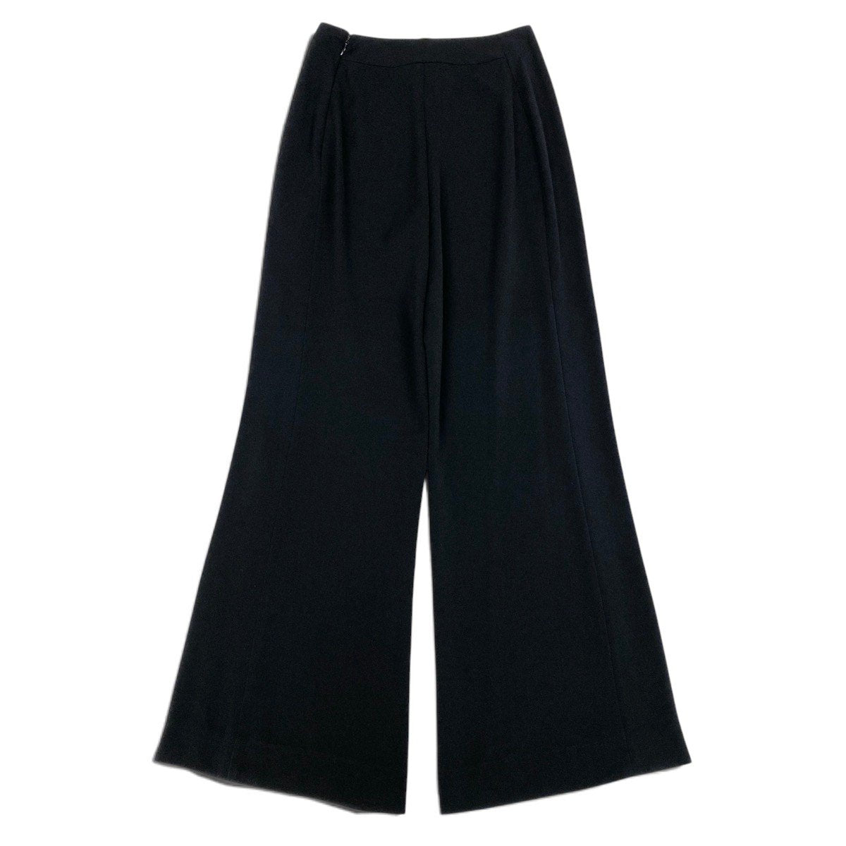 Ei3 CELINE セリーヌ フロント ロゴバックル ストレートパンツ ボトムス サイズ36 ブラック  レディースo07t