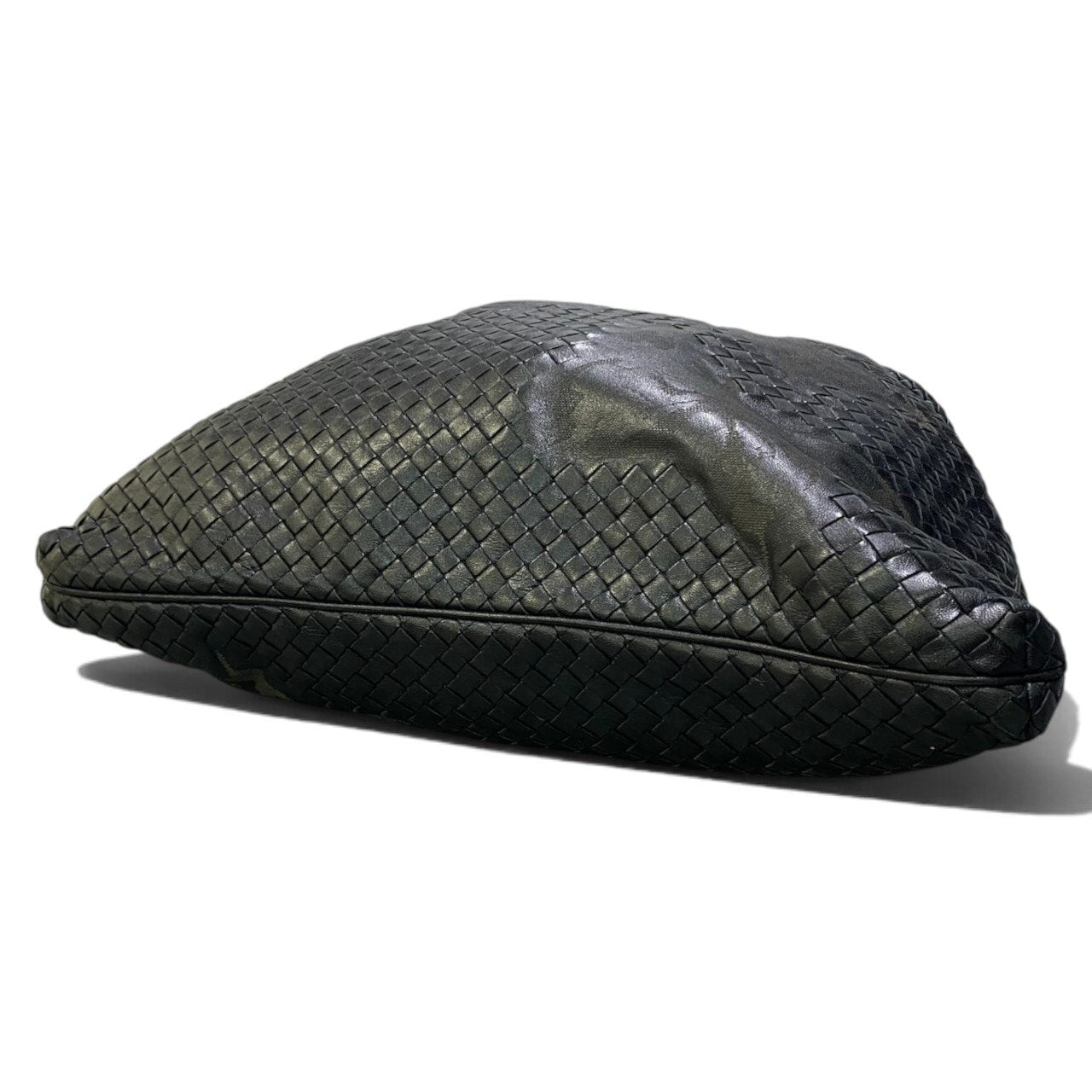 h29 BOTTEGA VENETA Intrecciato Butterfly トートバッグ ブラック レザー レディース 女性用ta1