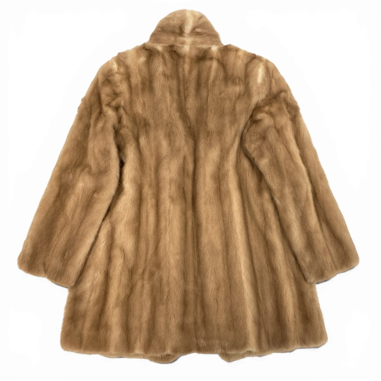 43a21 EMBA エンバ パステルミンク ファーコート サイズ11 ベージュ 本毛皮 Pastel Mink Fur Coatt18r