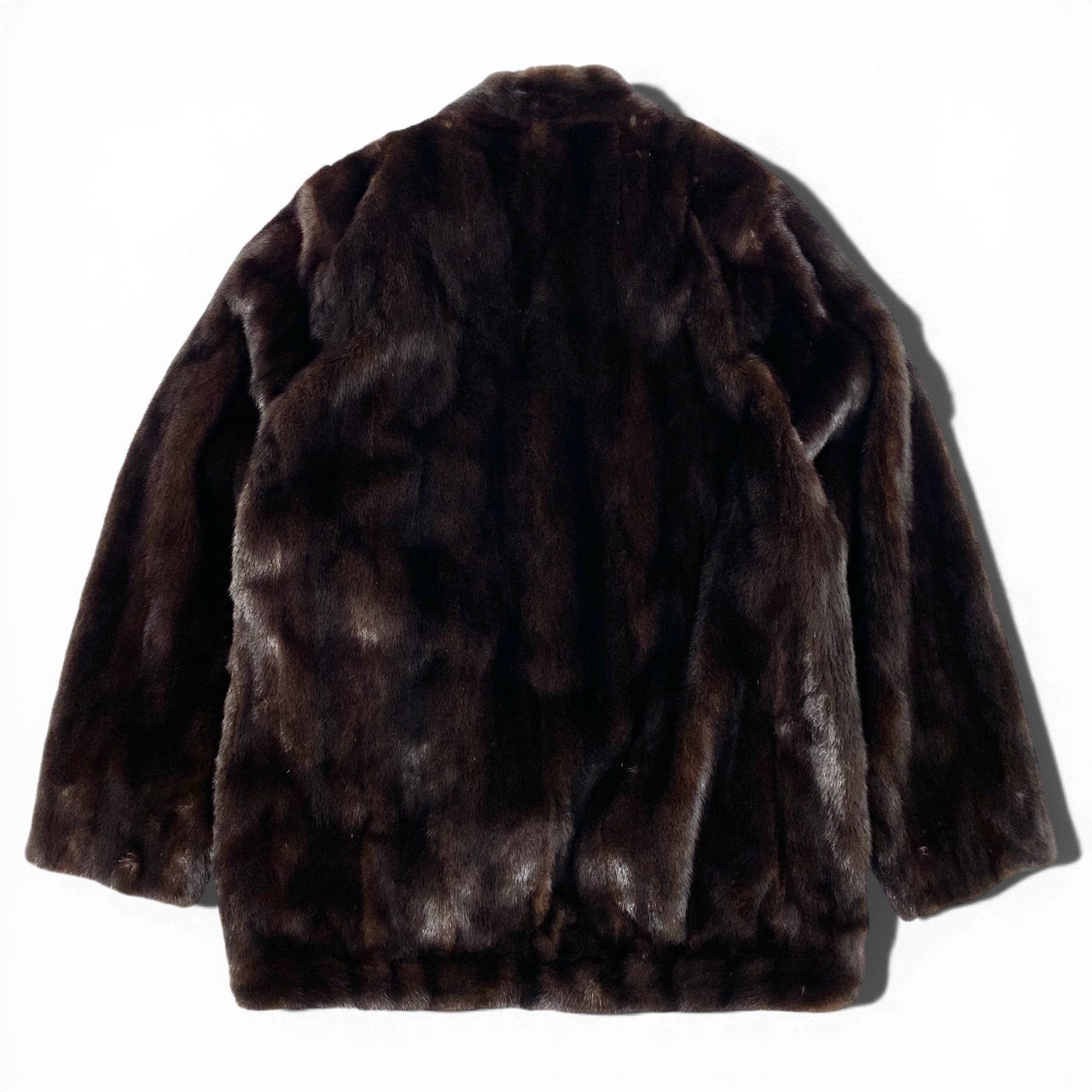 31a21 Clair de Lune by EMBA エンバ サークル型 グラマミンク コート サイズF ブラウン 最高級本毛皮 Glama Mink Fur Coatt18r