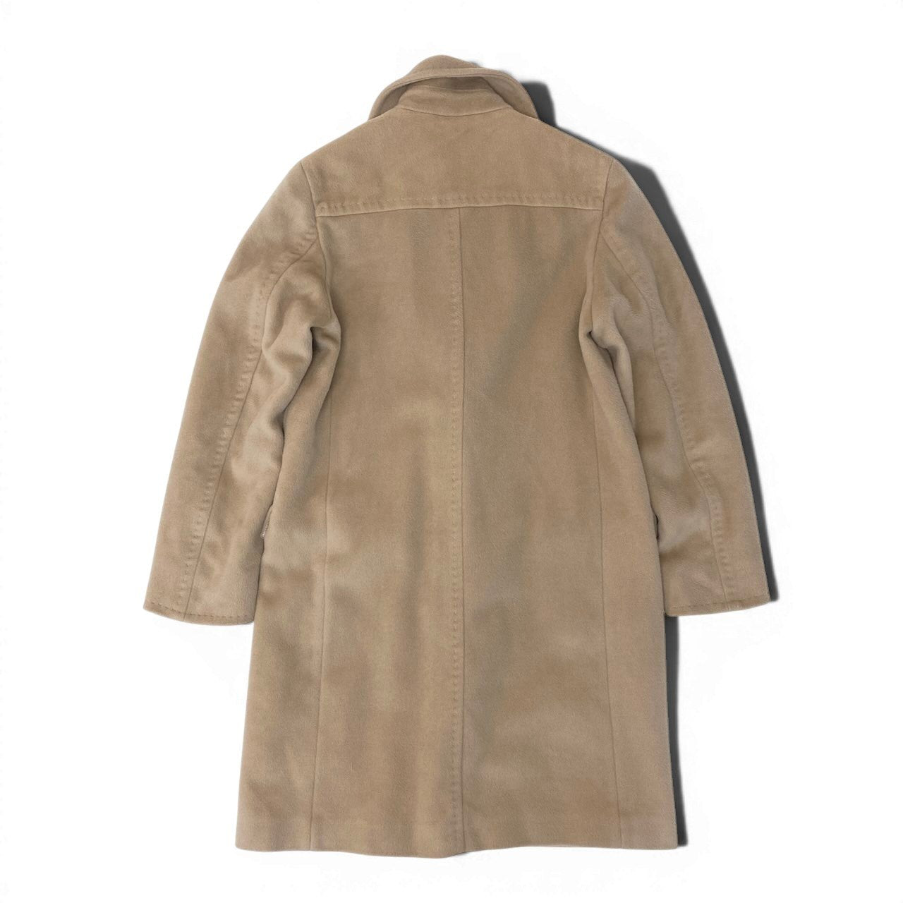 90g27 MARELLA マレーラ ダッフル風 ロングコート カシミヤブレンド サイズ42 ベージュ レディース 女性用u02t