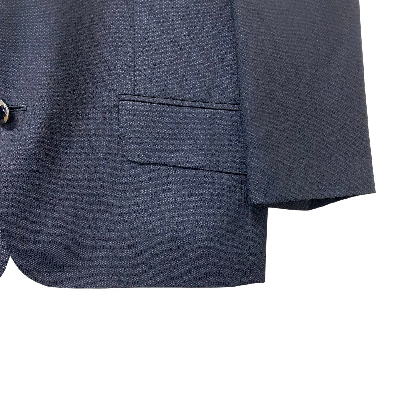 85g5 ETRO エトロ 裏ストライプ テーラードジャケット サイズ54 ネイビー ブレザー フォーマル 紳士服t18r