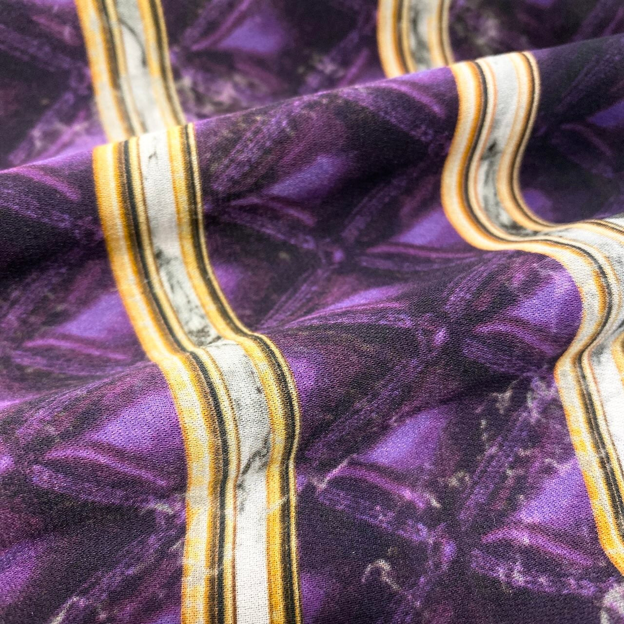 48d15 A BALMAIN バルマン ノースリーブ シルクシアートップ Sleeveless Silk Sheer Top サイズ36 パープルt18r