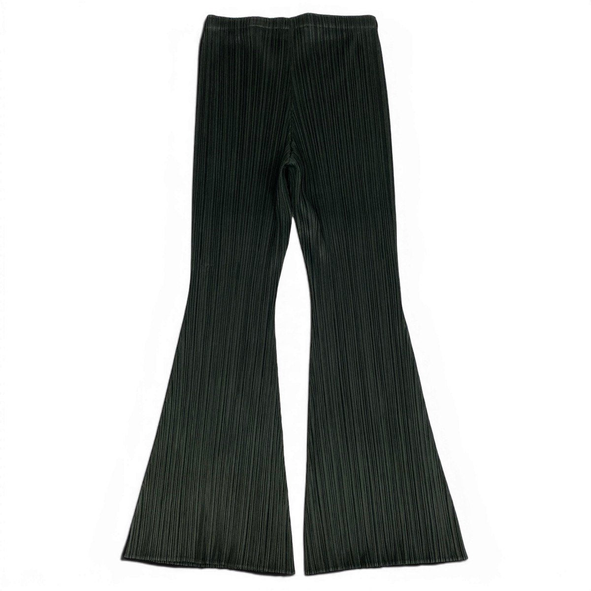 Ae14 【美品】  PLEATS PLEASE プリーツプリーズ プリーツパンツ フレアパンツ PP43-JF123 サイズ2 ブラック ポリエステル100％ レディース女性服ta1