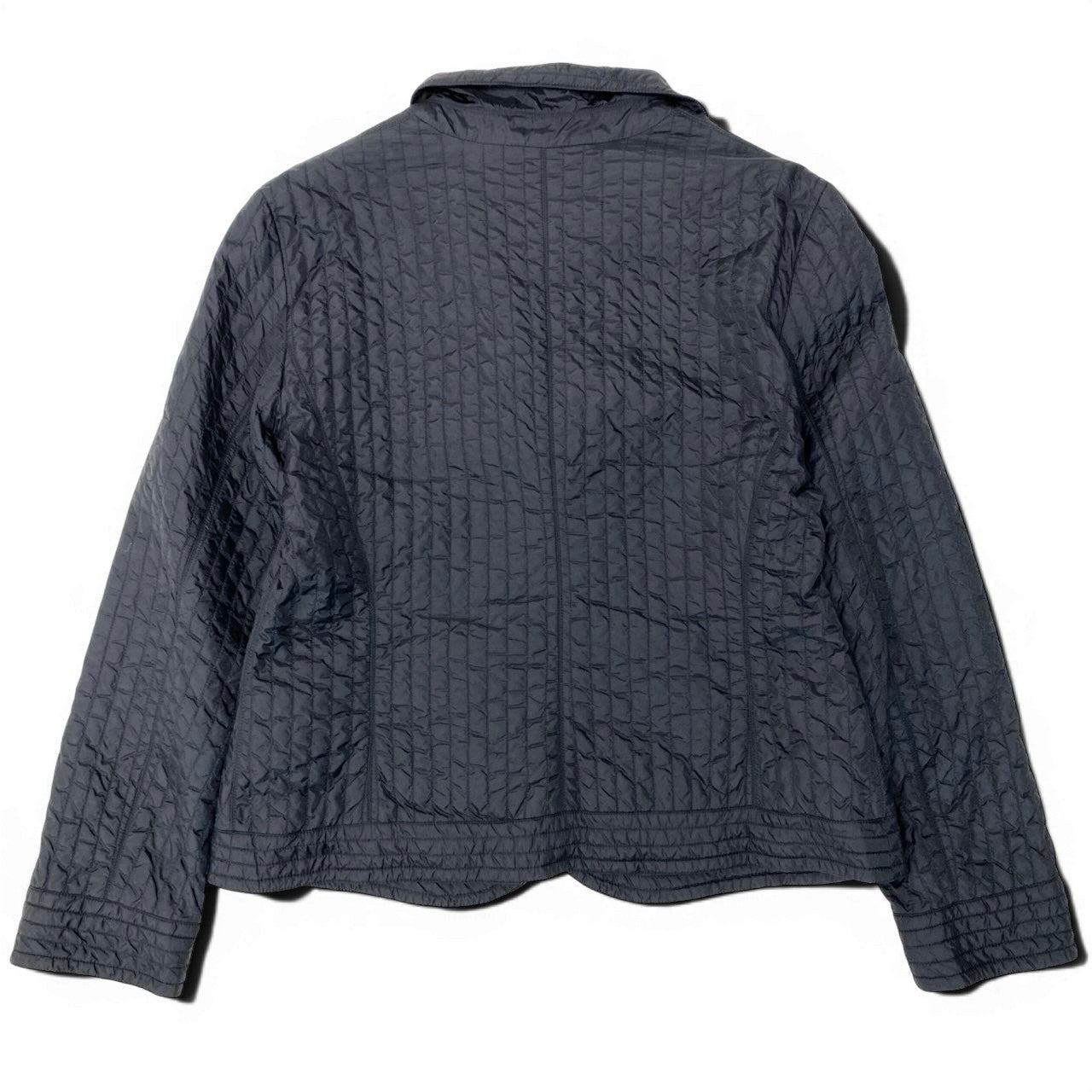 89g20 ARMANI COLLEZIONI アルマーニコレツィオーネ ナイロンジャケット キルティング 軽量 サイズ48 ブラック ナイロン100％ レディース 女性用u02t