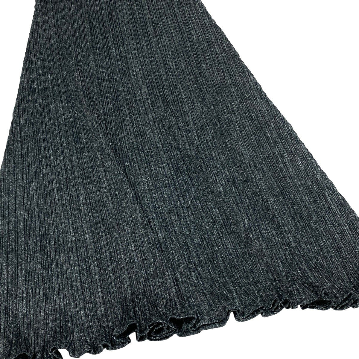 Ah28 PLEATS PLEASE プリーツプリーズ ノースリーブ プリーツワンピース ロングワンピース サイズ2 ダークグレー ポリエステル レディースo07t
