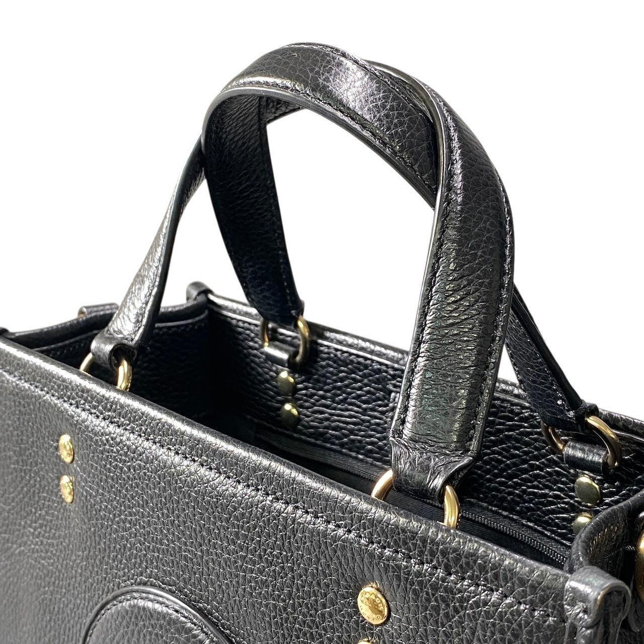 f11《極美品》 COACH コーチ デンプシー 2Way トートバッグ Dempsey 2-Way Shoulder Bag B23200 / C5268 ブラックt18r