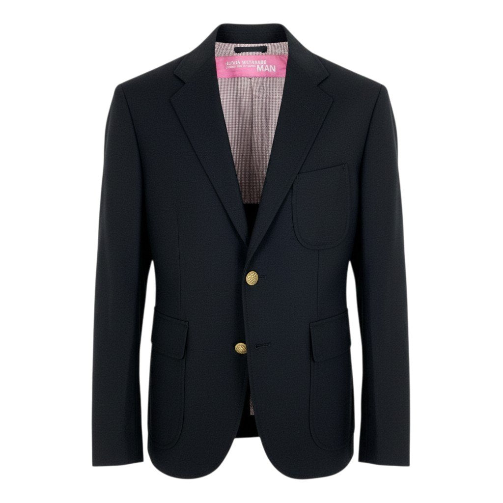 Ac6 JUNYA WATANABE COMME des GARCONS ジュンヤワタナベ コムデギャルソン AD2012  ブレザー テーラードジャケット サイズM ブラック メンズ レディース ユニセックスk02i