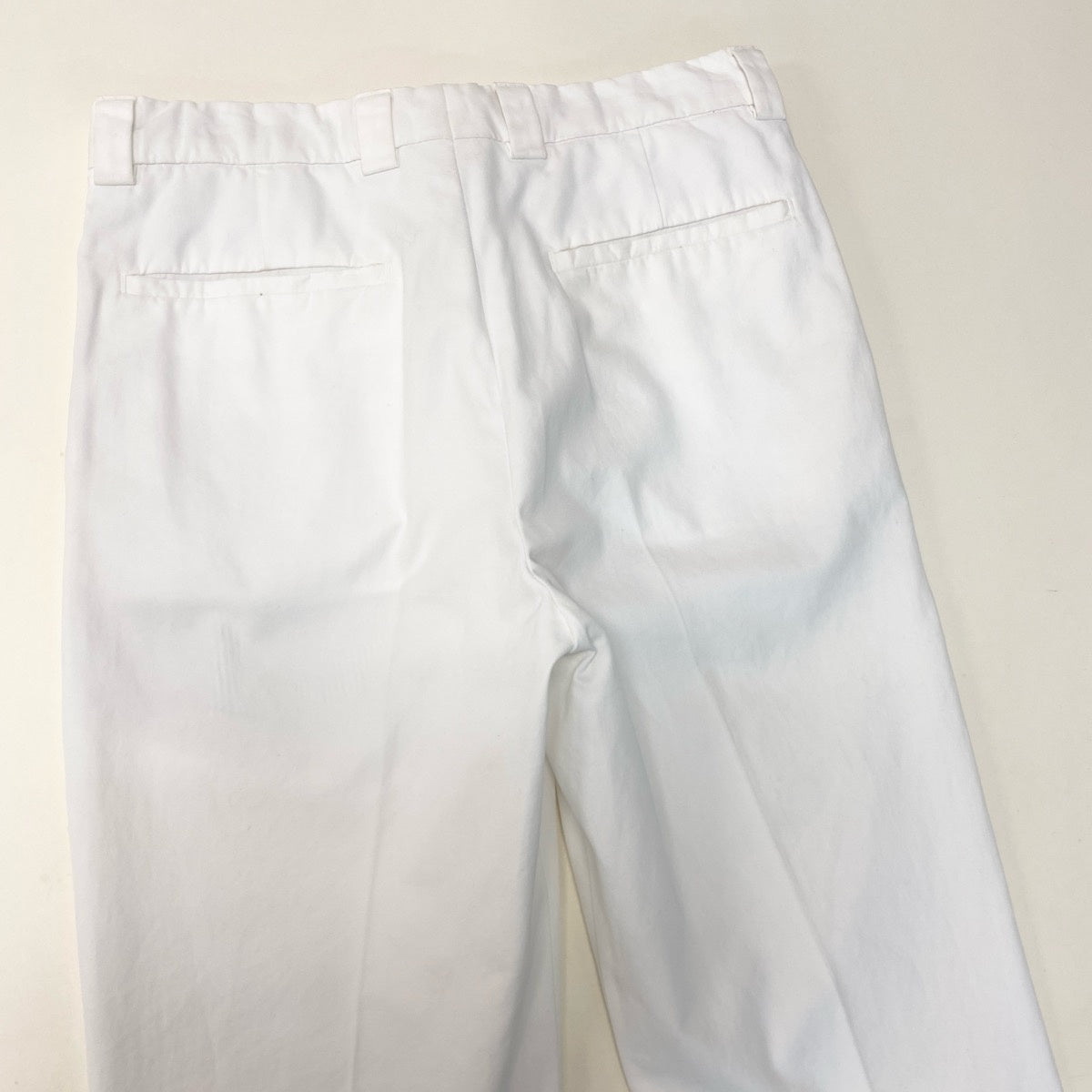 34g18 【新品保管品】BRUNELLO CUCINELLI ブルネロクチネリ コットンスラックスパンツ ボトム イタリア製 44サイズ ホワイト コットン100％ メンズ 男性用u02t