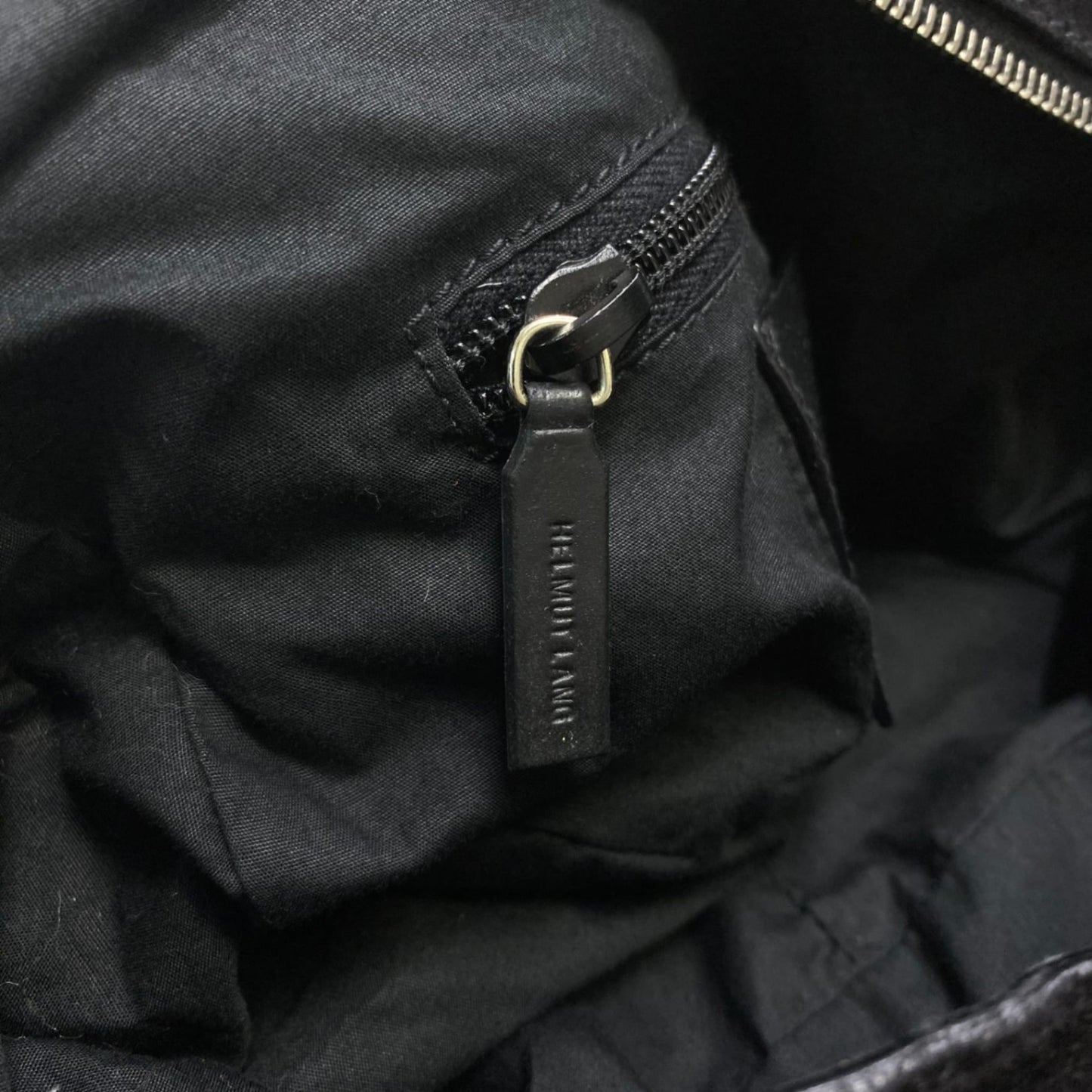 L10 Helmut Lang ヘルムートラング Archive Black Suede leather oneshoulder bag fringe detail unisex アーカイブk02i