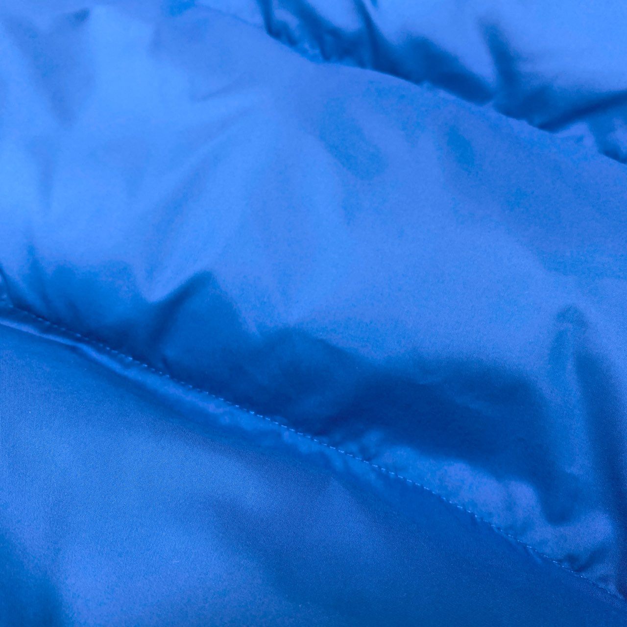 50b27 《美品》 DESCENDANT ディセンダント マミー パディング 中綿ベスト アウター シンサレート 2 ブルー ポリエステル メンズu02t