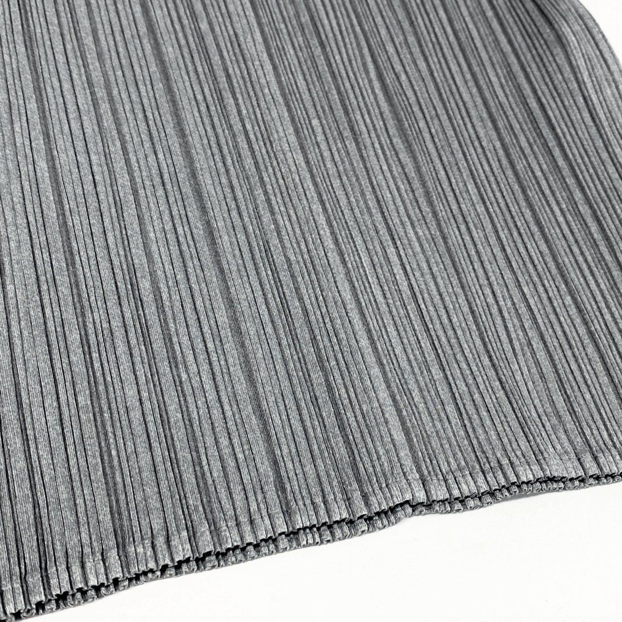 61a24 PLEATS PLEASE プリーズプリーツ イッセイミヤケ ハイネックトップス プリーツ カットソー PP61-JK162 3 グレー  レディース 女性用k02i