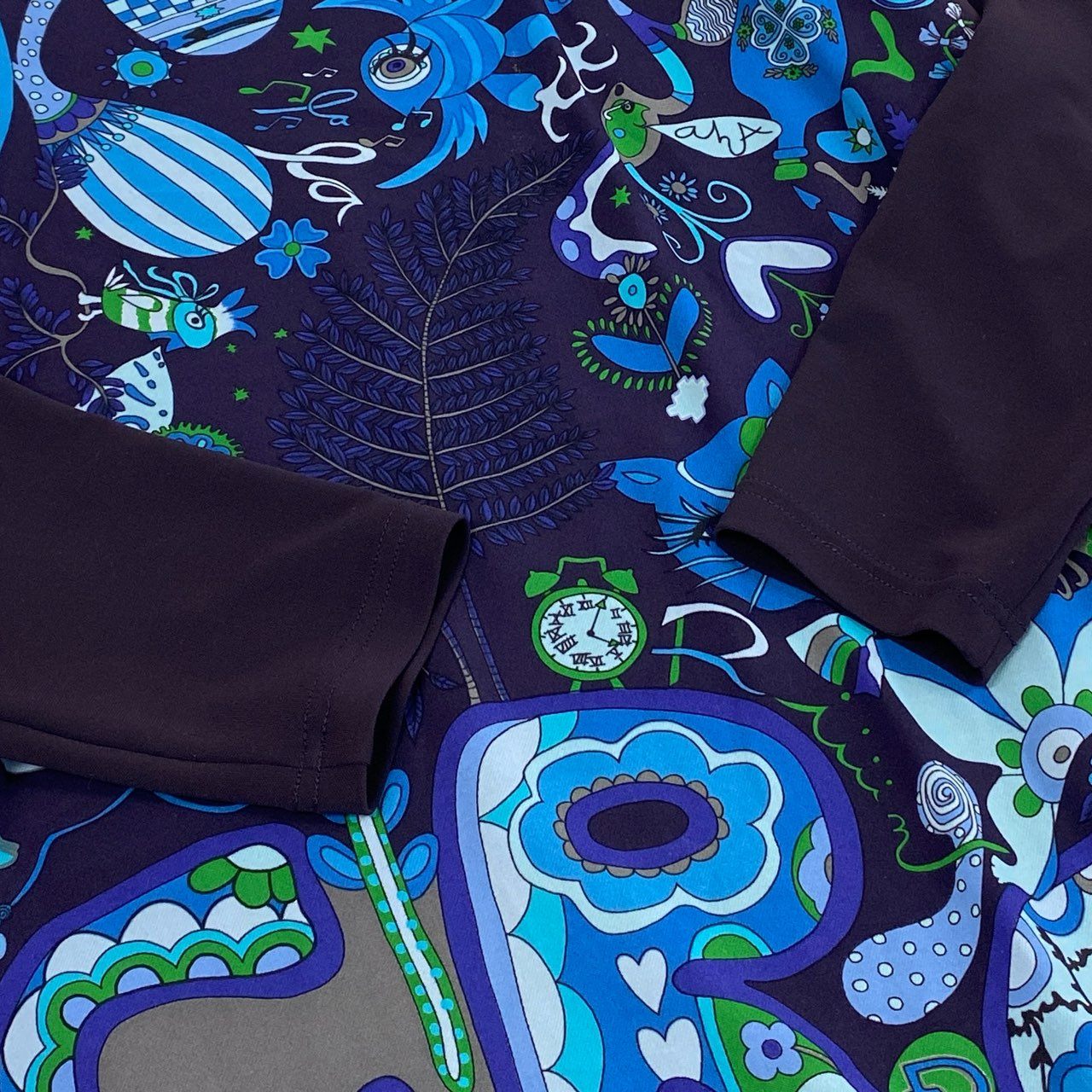 56k27 TOKUKO 1er VOL トクコプルミエヴォル 長袖ワンピース ロングワンピース Aライン 伸縮ストレッチ 9 パープル レディースu02t