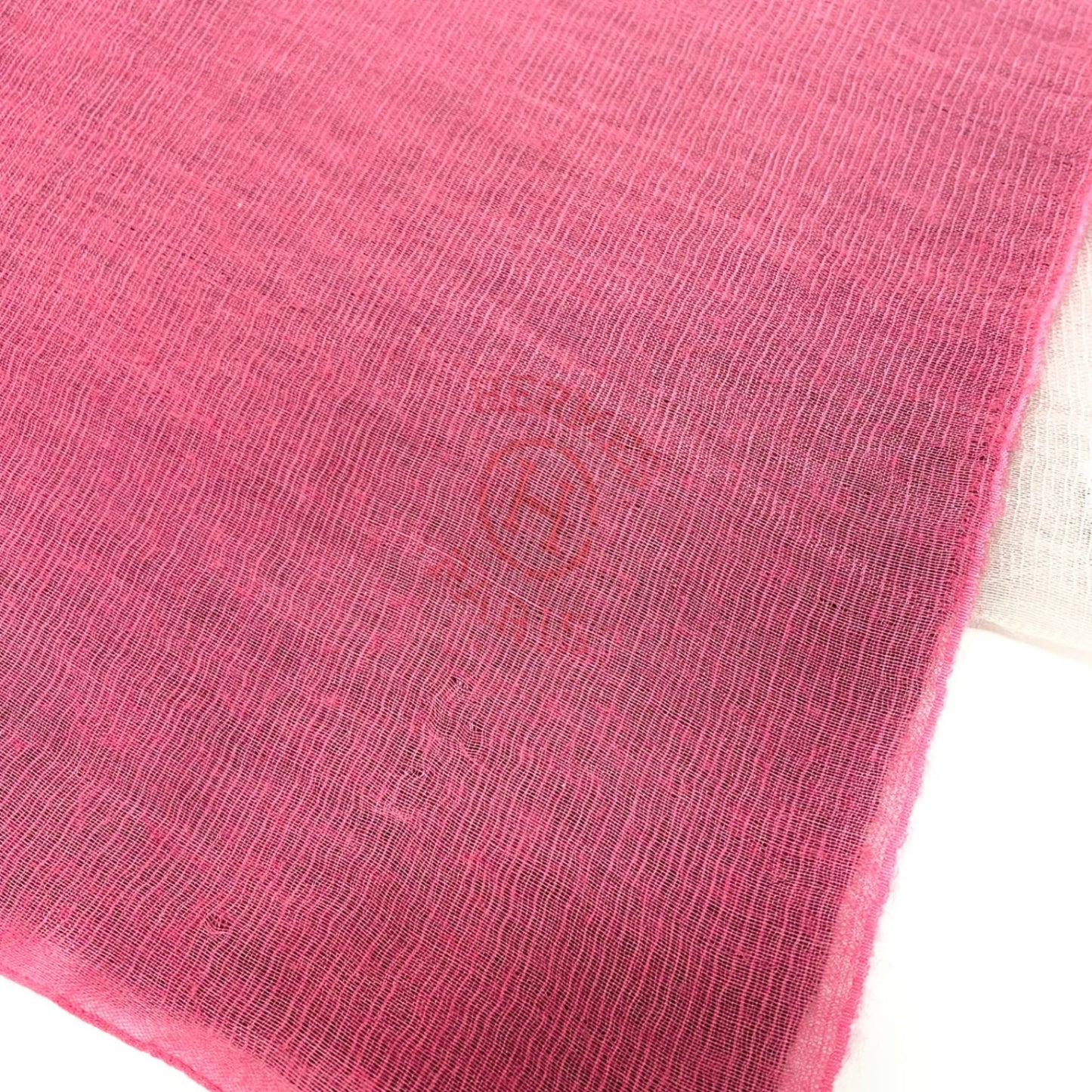 l20 HERMES エルメス エトール プリュム 超大判 ストール 90cm×20cm グラデーション Hロゴ入り ネパール製 レディース マフラーk02i