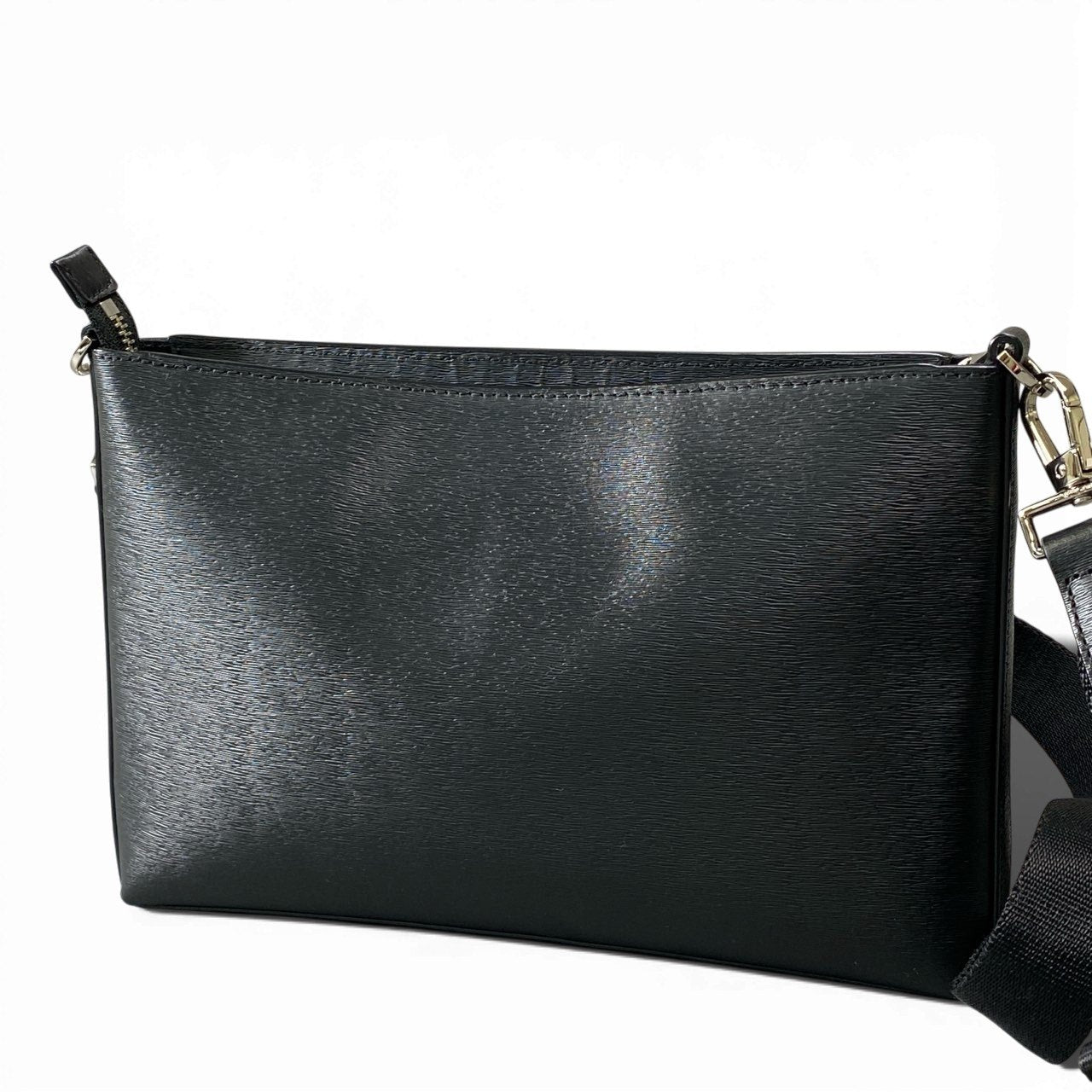 ha6《美品》 Paul Smith ポールスミス レザー クロスボディバッグ ブラック ショルダーバッグ サコッシュ 斜め掛け カバン 鞄t18r