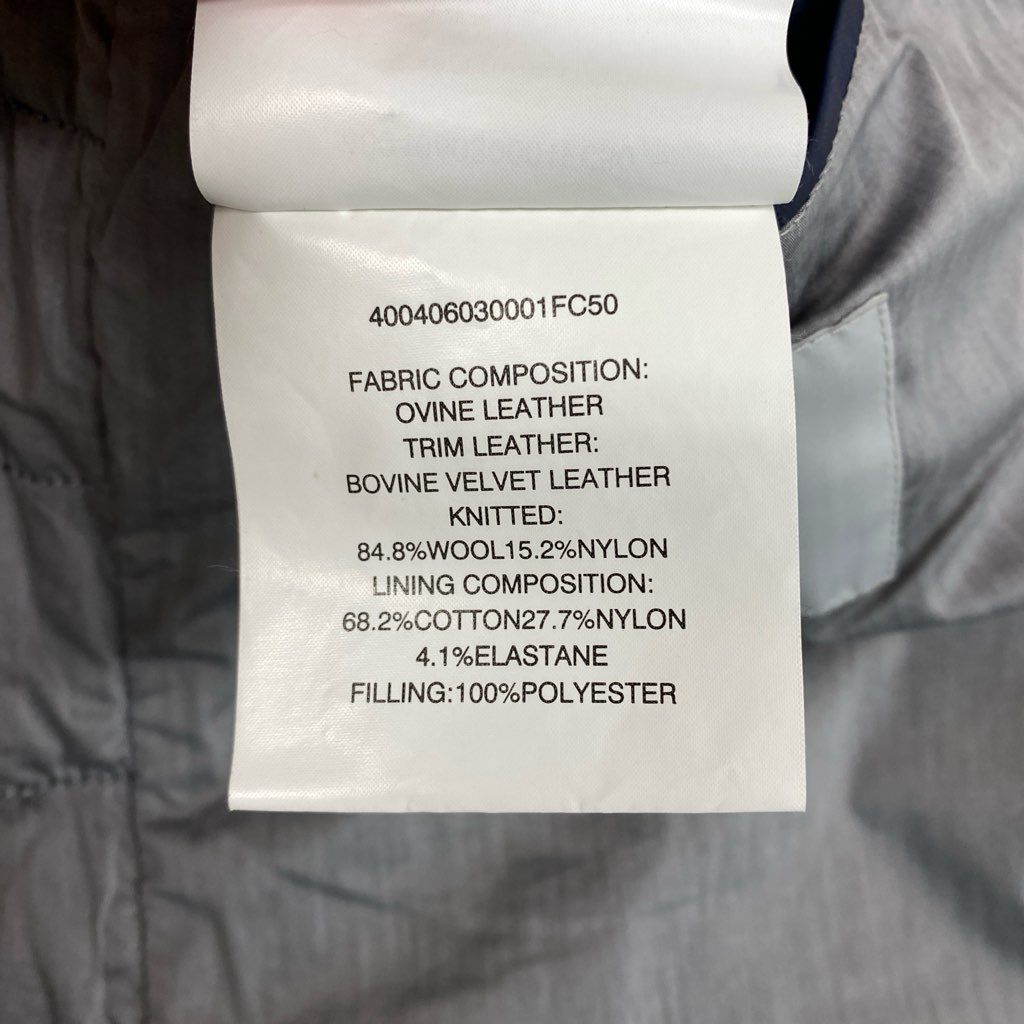 69L17 GIANFRANCO FERRE ジャンフランコフェレ レザーベスト スウェード ダブルジップ ジャケット アウター 48サイズ マルチカラー メンズu02t