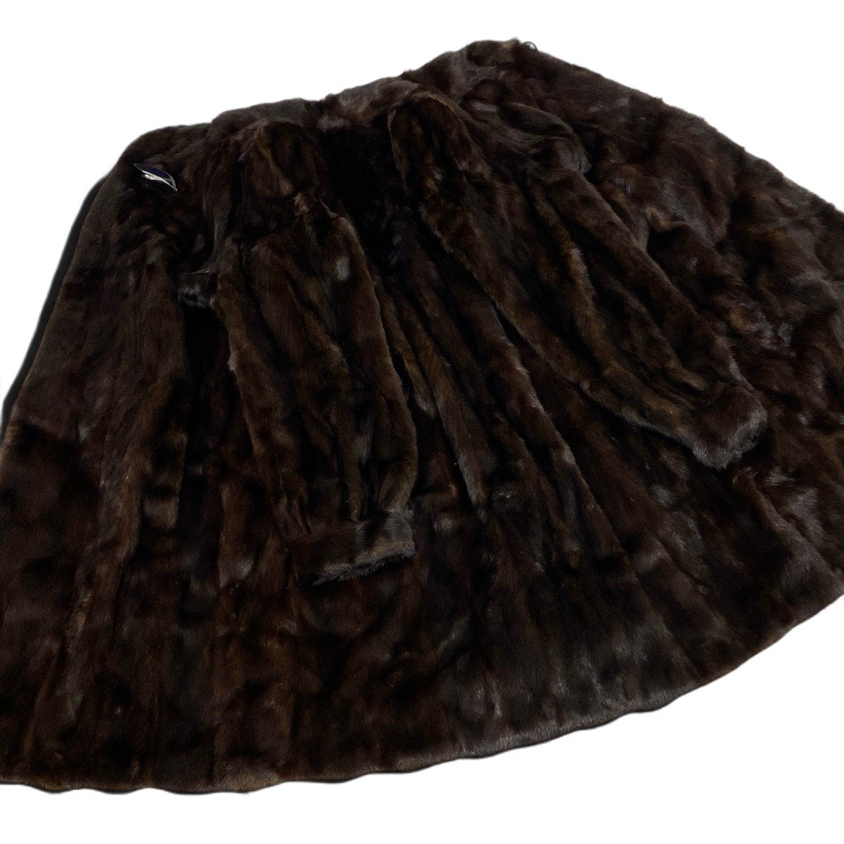 30j7 TOGU マホガニーミンク ロングコート サイズ13 ブラウン 本毛皮 Mink Fur Long Coat リアルファーt18r